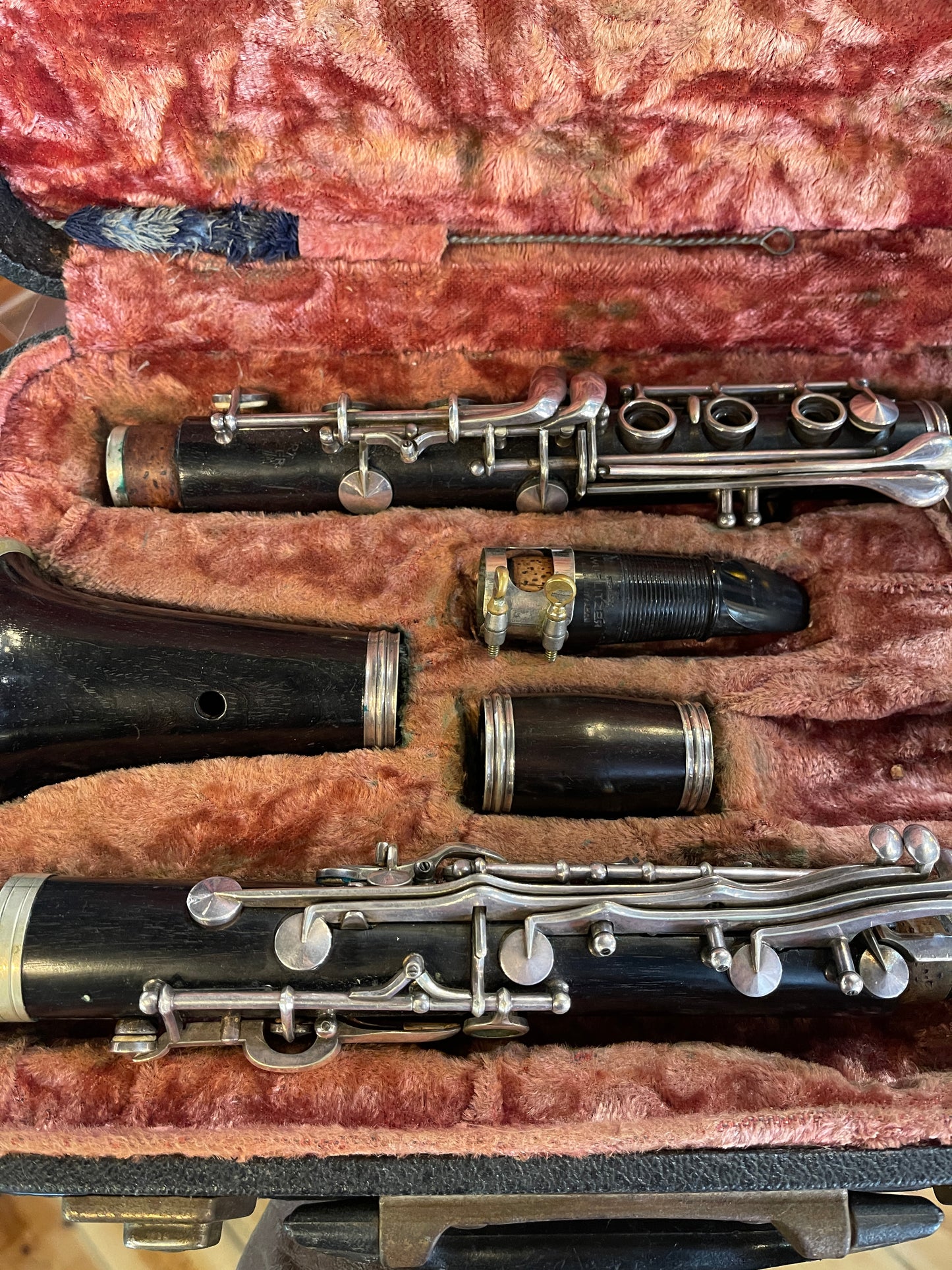 c.1950s Herbert Wurlitzer Clarinet with Original Case, German-Made