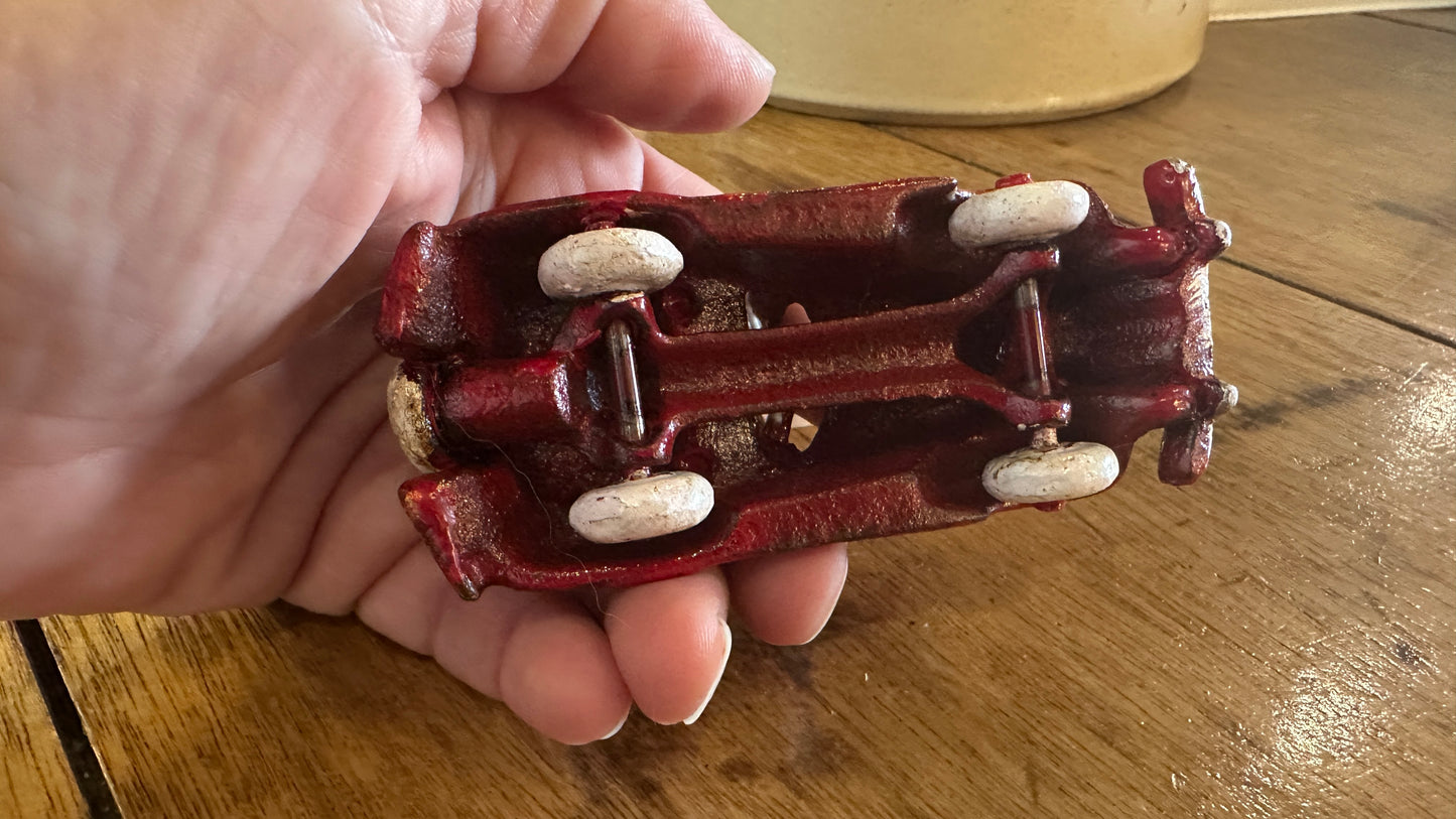 Cast Iron Red Convertible
