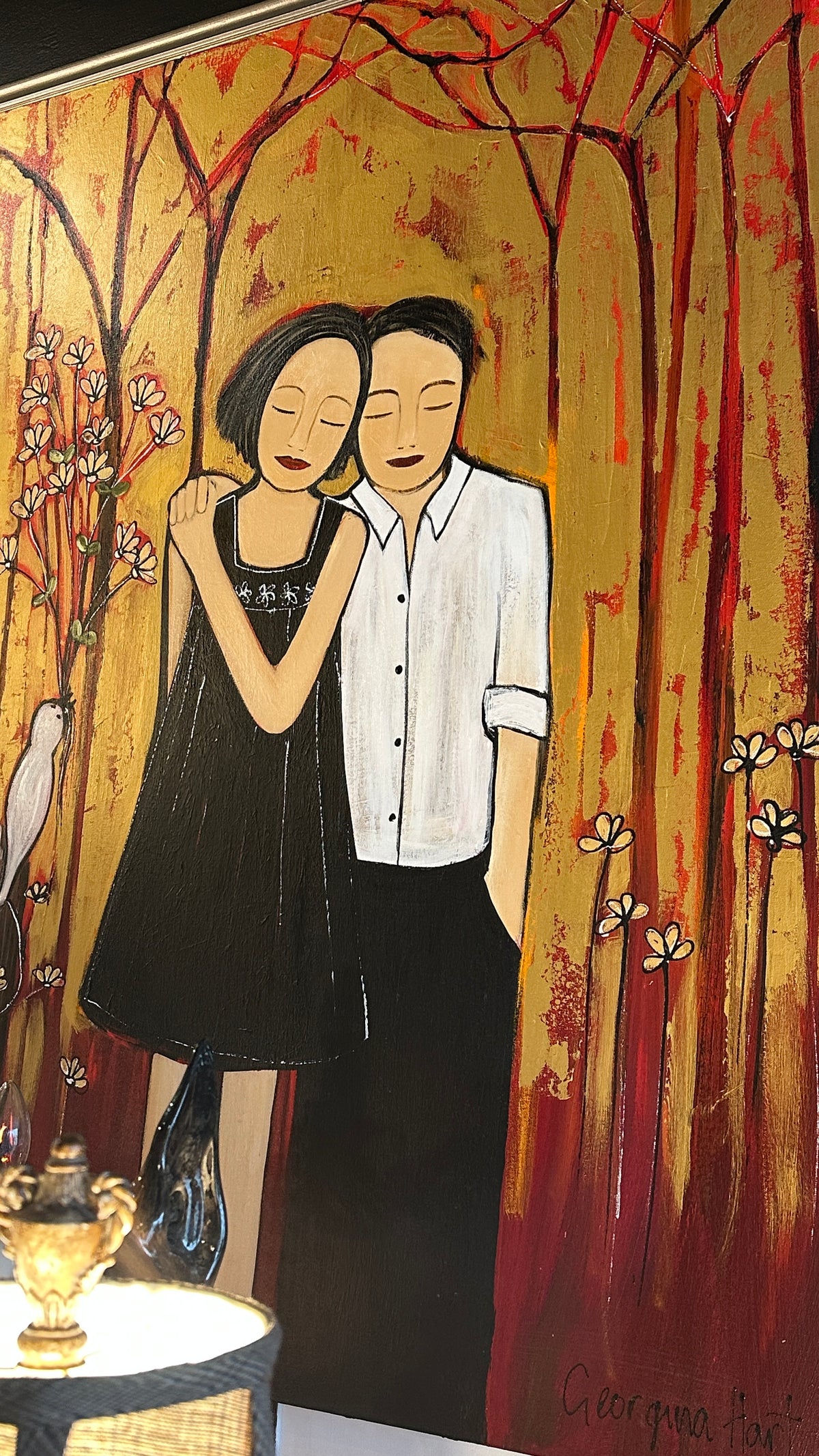 Large Oil Painting by Georgina Hart, original work signed
