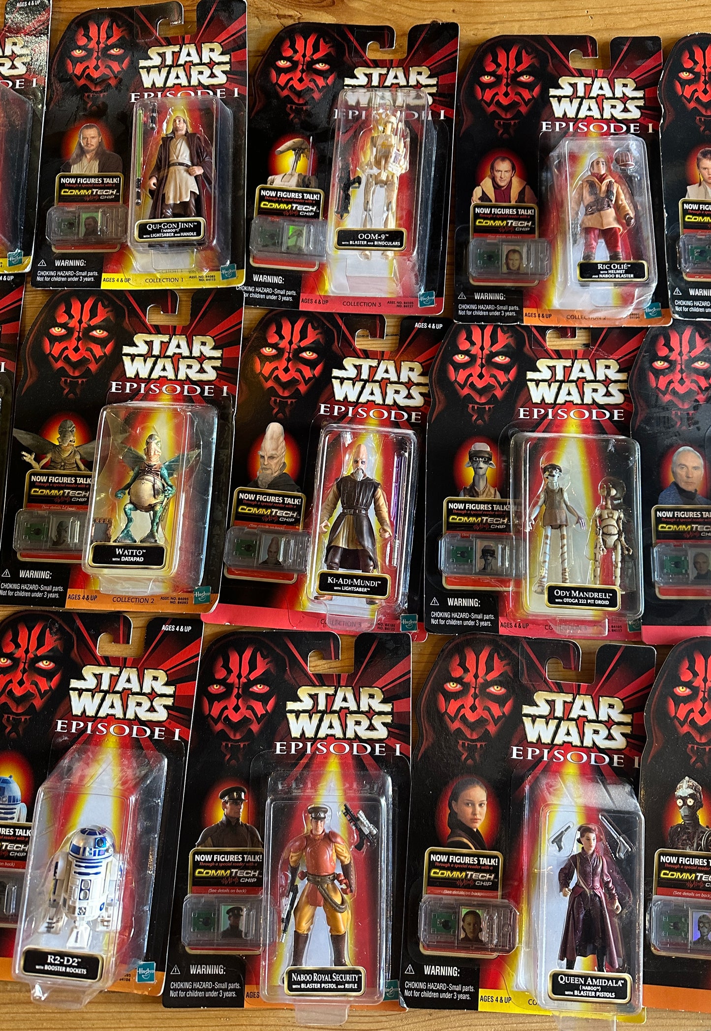 Star Wars 1998 Episode 1 Set of 24 Hasbro Collectible Comm Tech Action Figures, Avail Separately $25 each