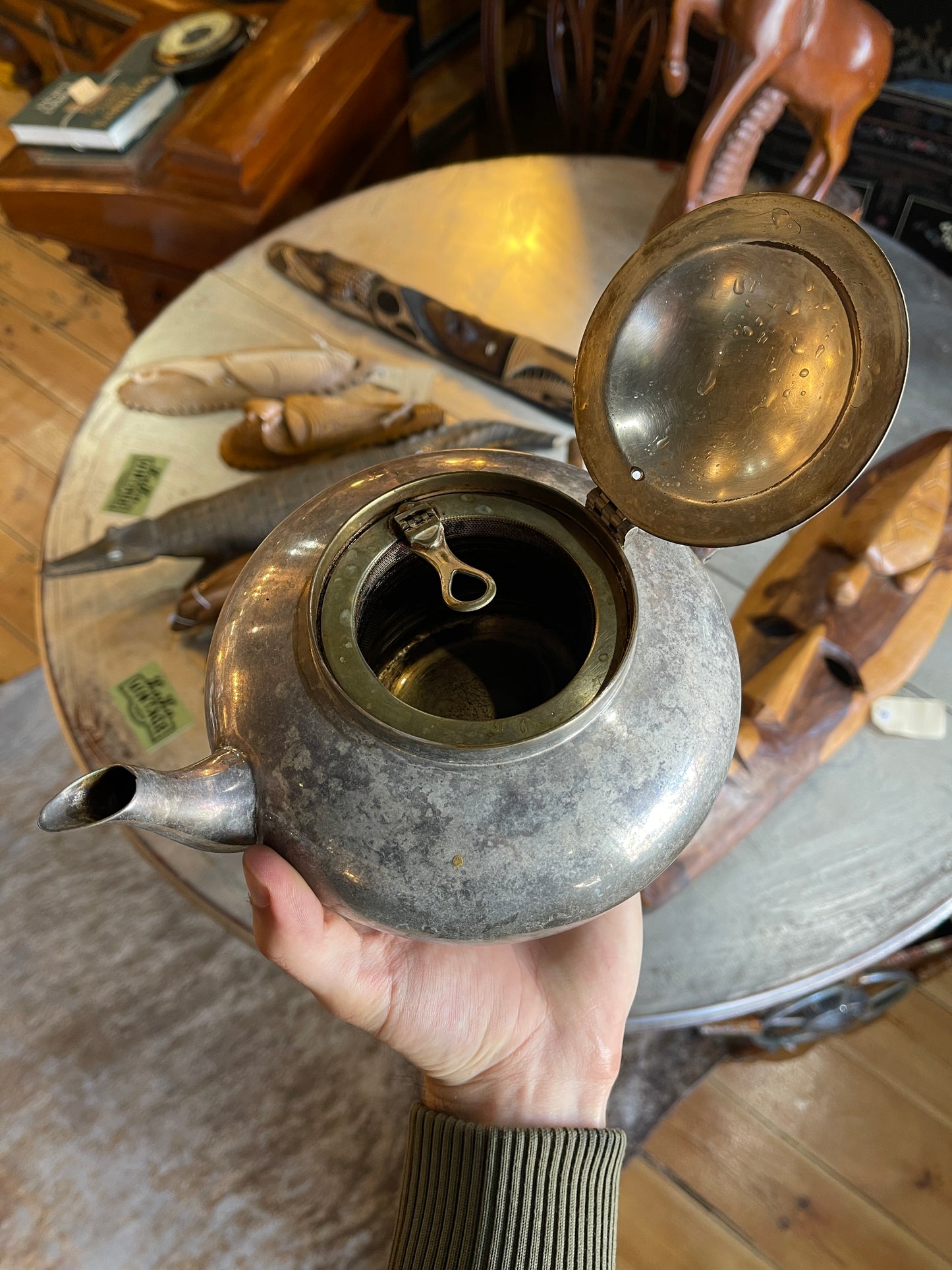 Original c.1920s Rober Perfect Teapot Silver Plated