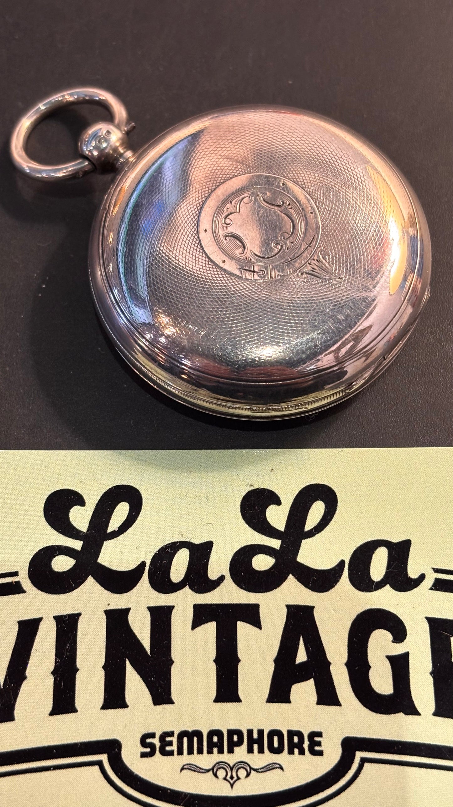 Antique 1890 Sterling Silver Pocket Watch – Birmingham Hallmarked, W.E. Maker – Untested, No Key