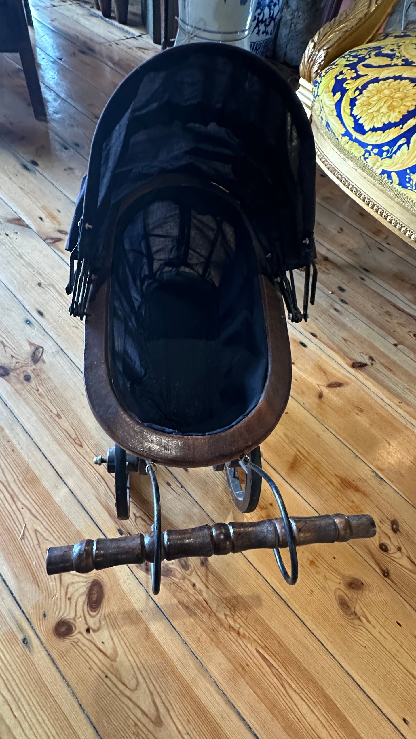 Vintage or Victorian-style doll pram