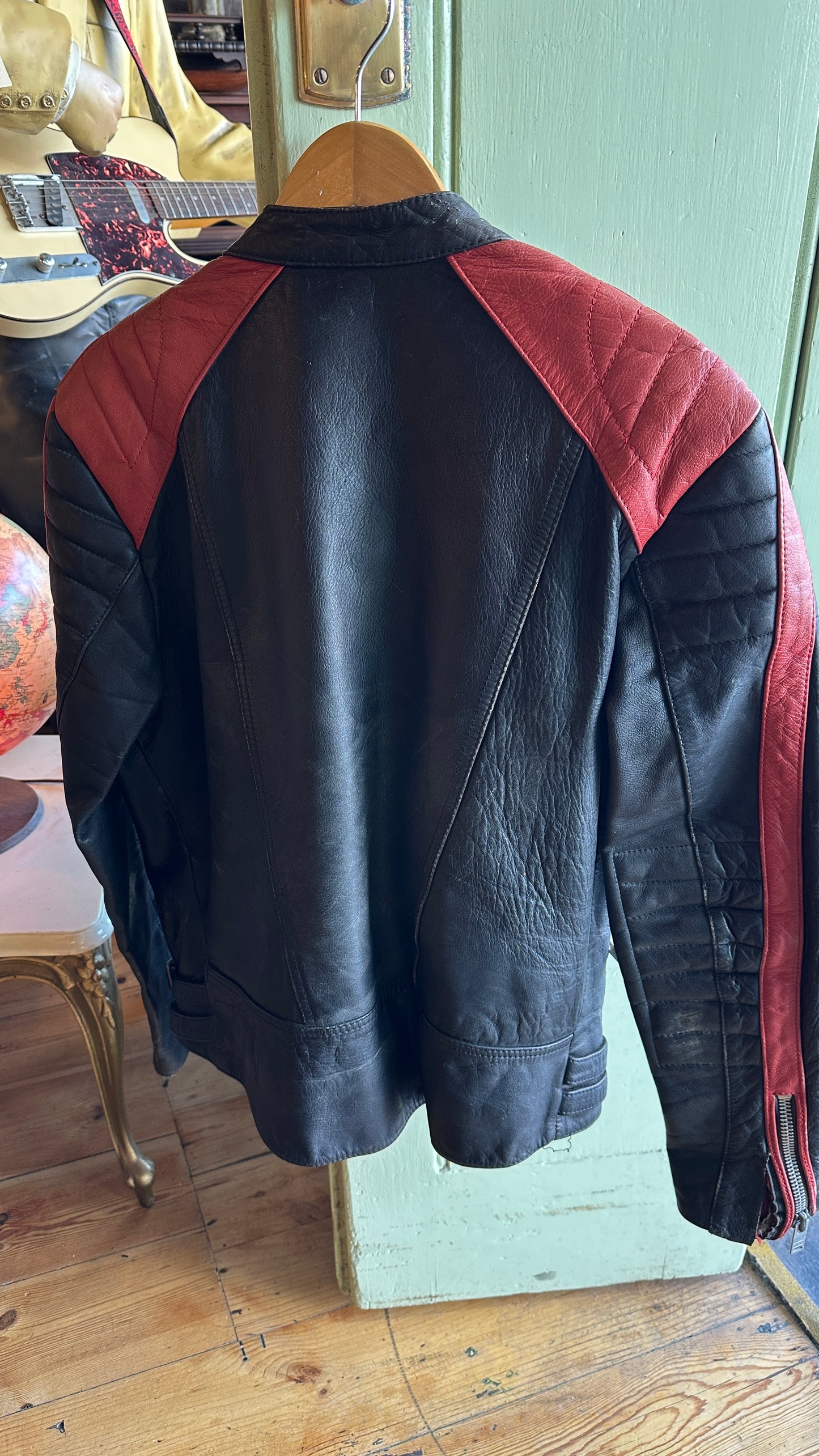 Vintage Leather Motorcycle Jacket