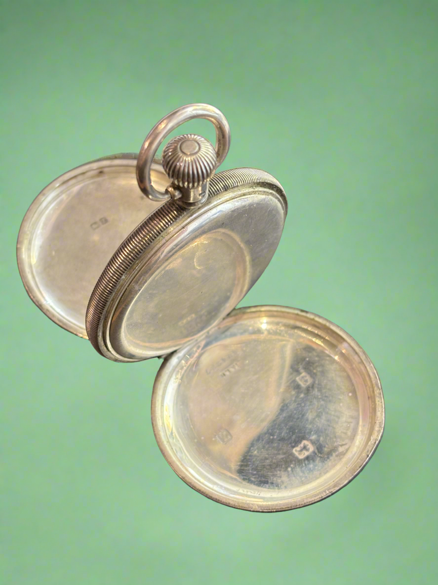 Silver Stewart Dawson Working Pocket Watch Swiss Defiance Lever Movement