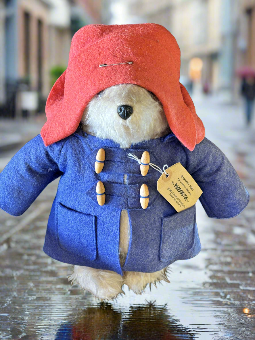 Rare Vintage 1981 Paddington Bear Collectable Plush Toy