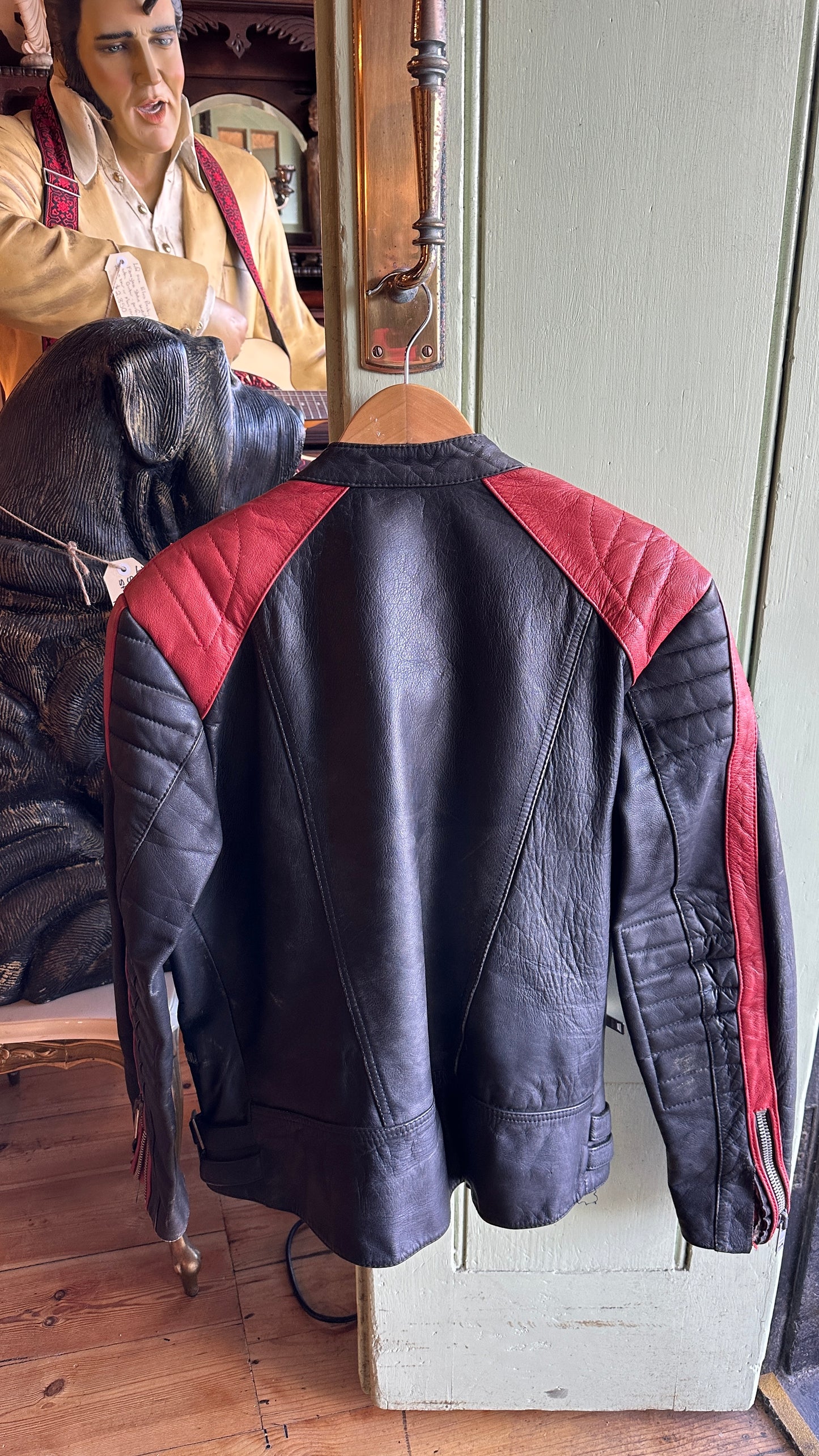 Vintage Leather Motorcycle Jacket