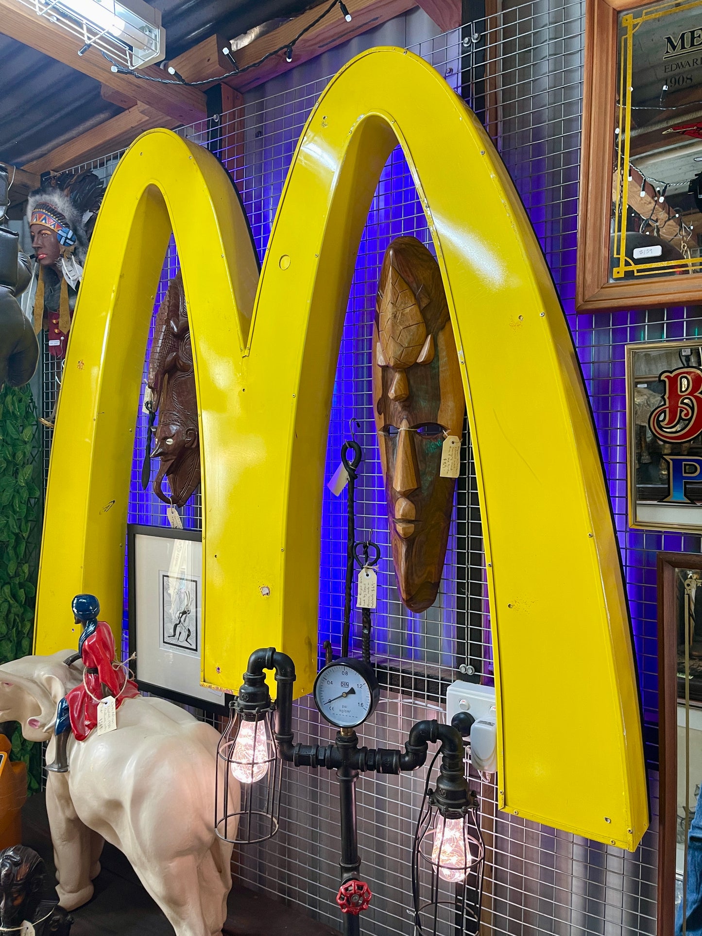 Original Rare McDonald’s Golden Arches Lightbox Sign