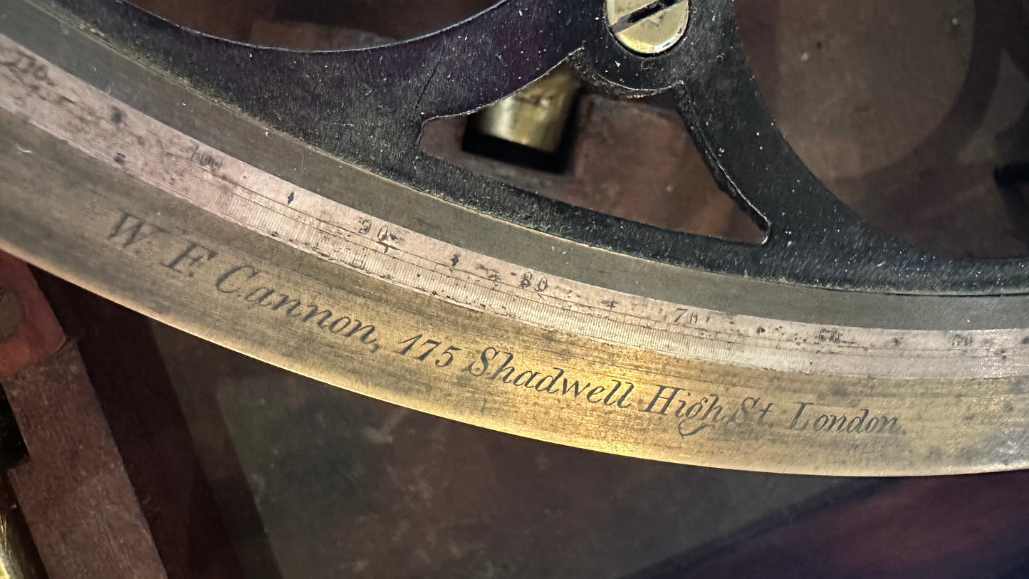Antique Marine Sextant by WF Cannon, London