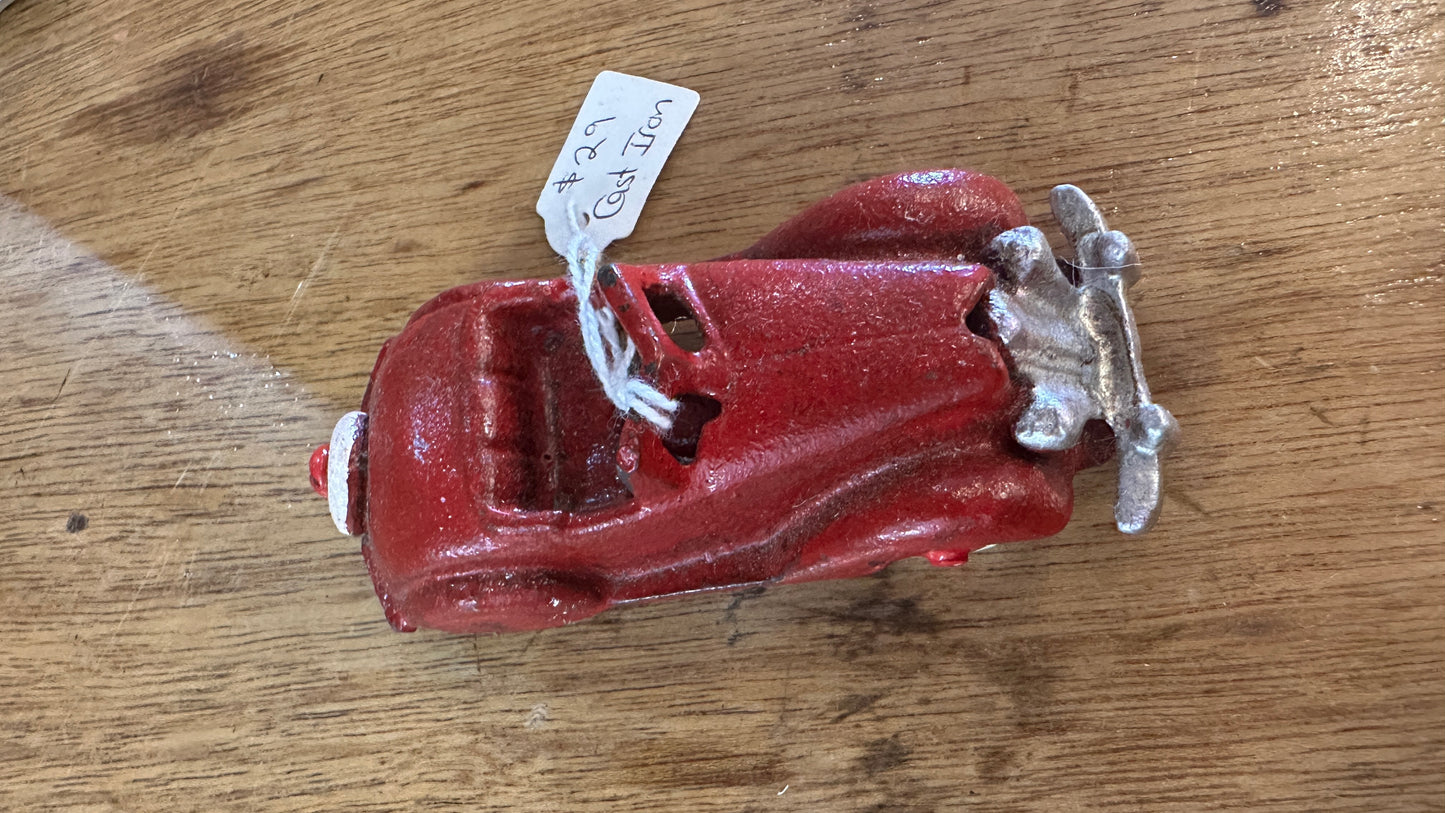 Cast Iron Red Convertible
