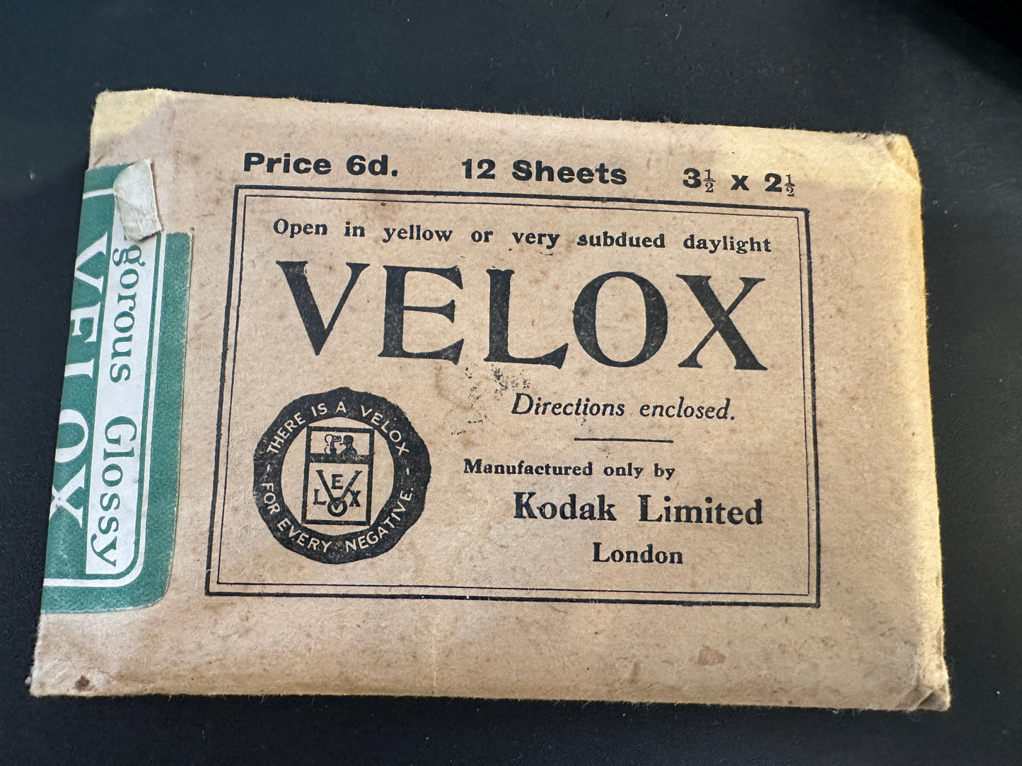 Velox paper by Kodak Ltd (unopened), London
