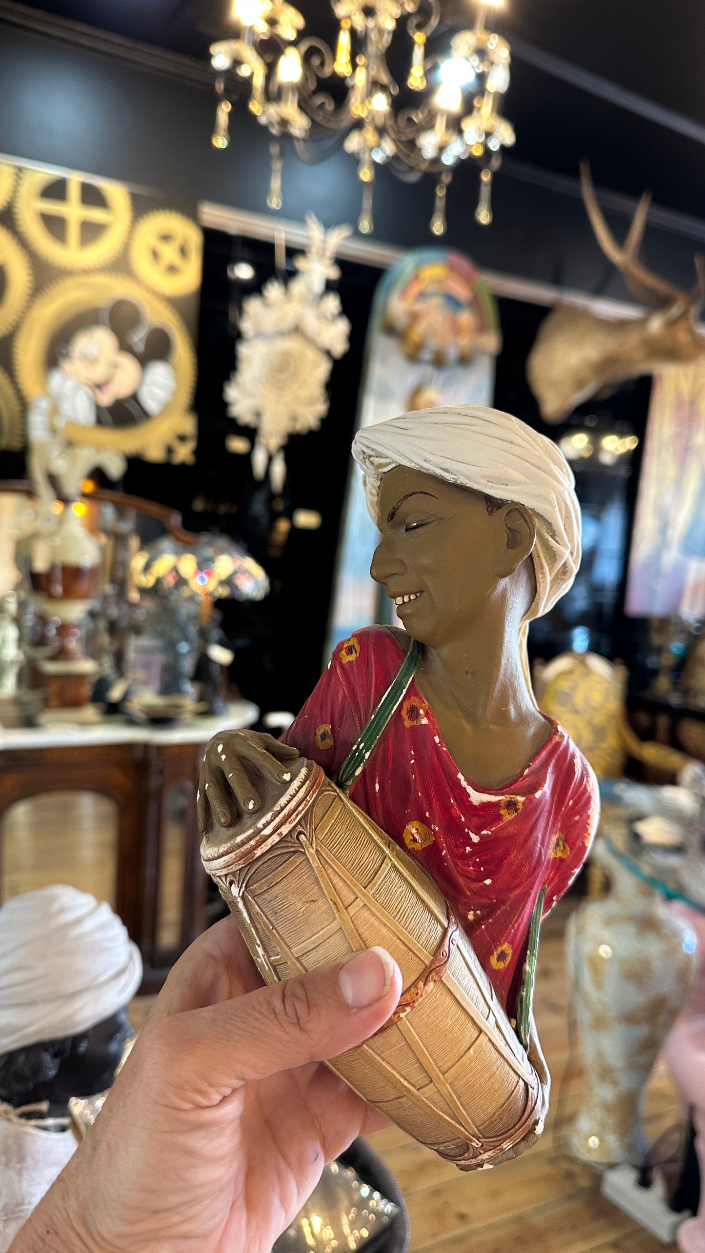 Vintage Bossons Drummer Chalkware,  England 1959