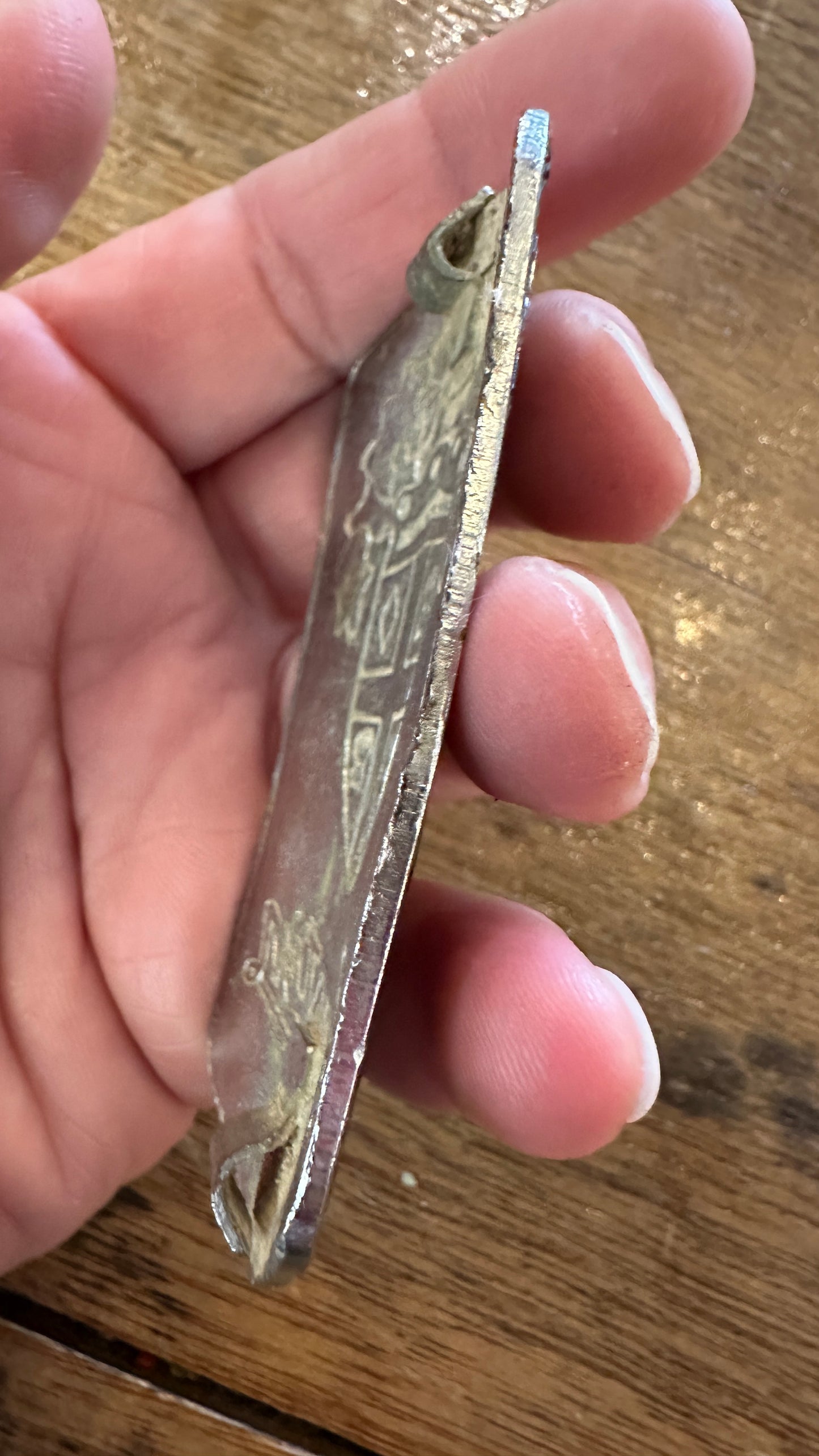 Vintage 1950s Austin shield car badge - die cast metal (chrome plated)