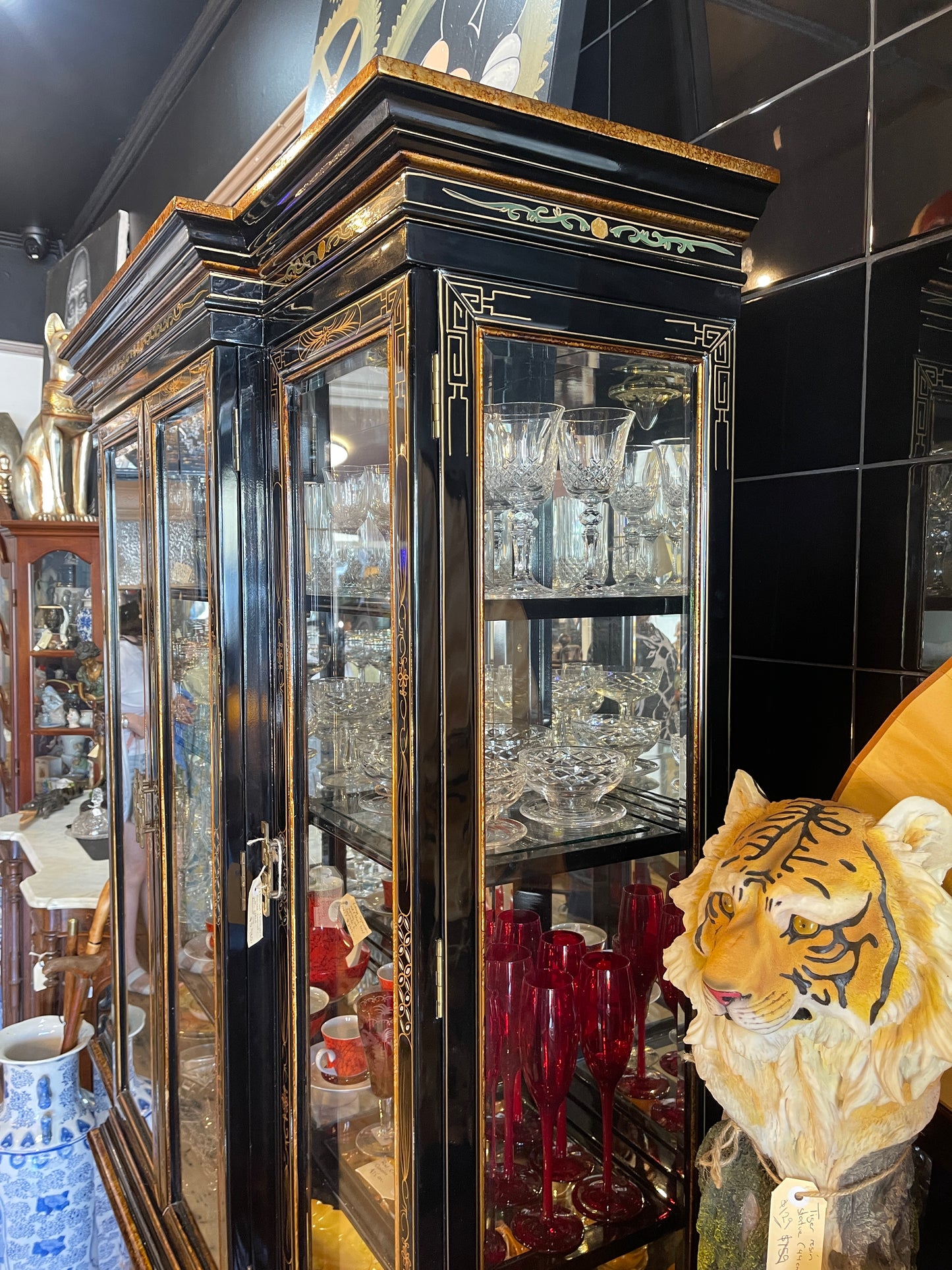 Substantial Chinese Display Cabinet