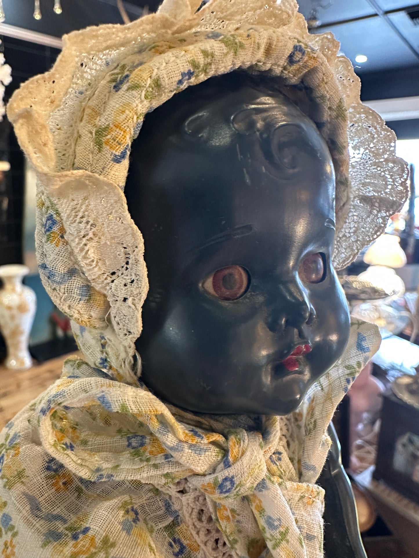 Antique Black Baby Doll, circa 1950s.