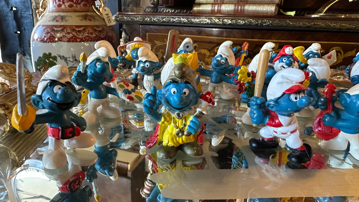 Vintage Smurfs produced by Schleich - classic figurines (1970-80s)