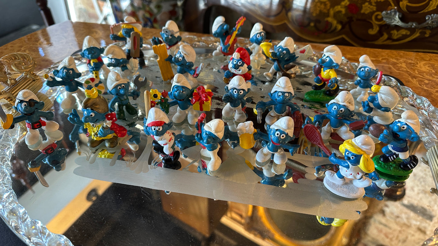 Vintage Smurfs produced by Schleich - classic figurines (1970-80s)