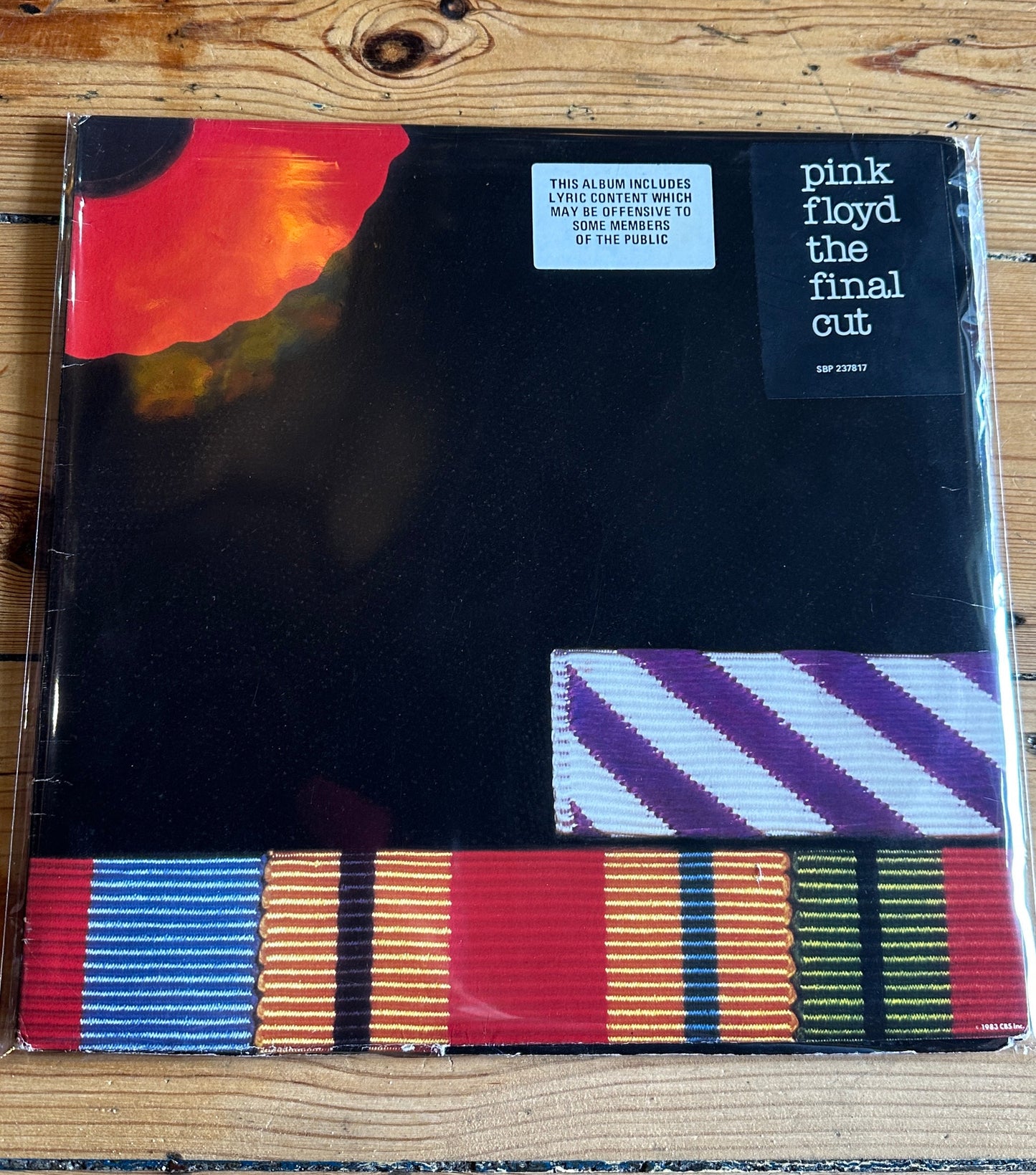 Original 1983 Australian vinyl press of Pink Floyd’s The Final Cut