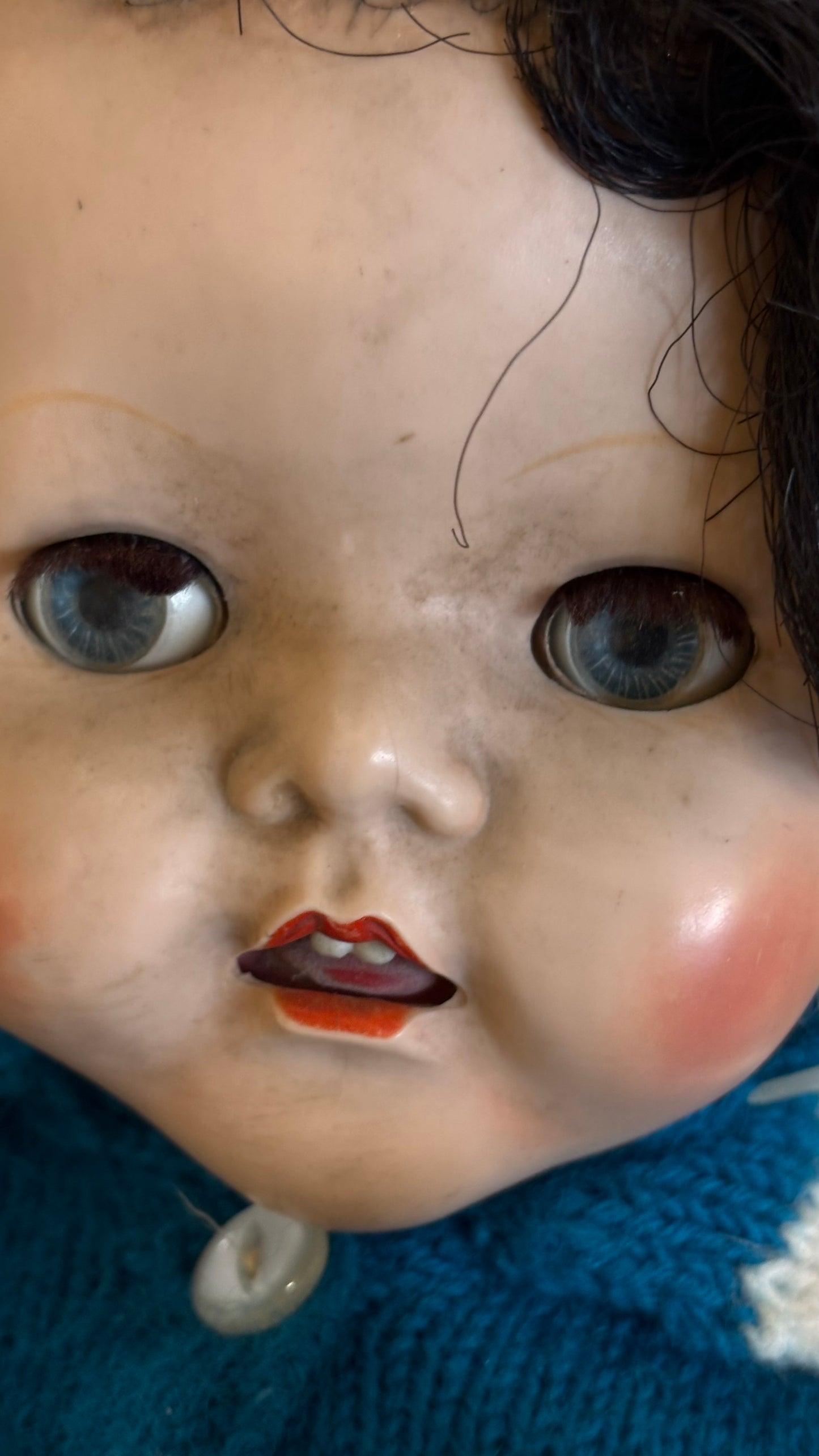 Large 1950s 50cm Hard Plastic Walking Doll – Mid-Century Collectible – Pedigree England