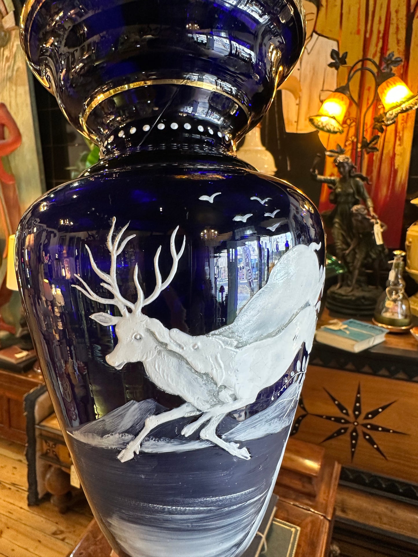 Antique Mary Gregory Vases (PAIR)