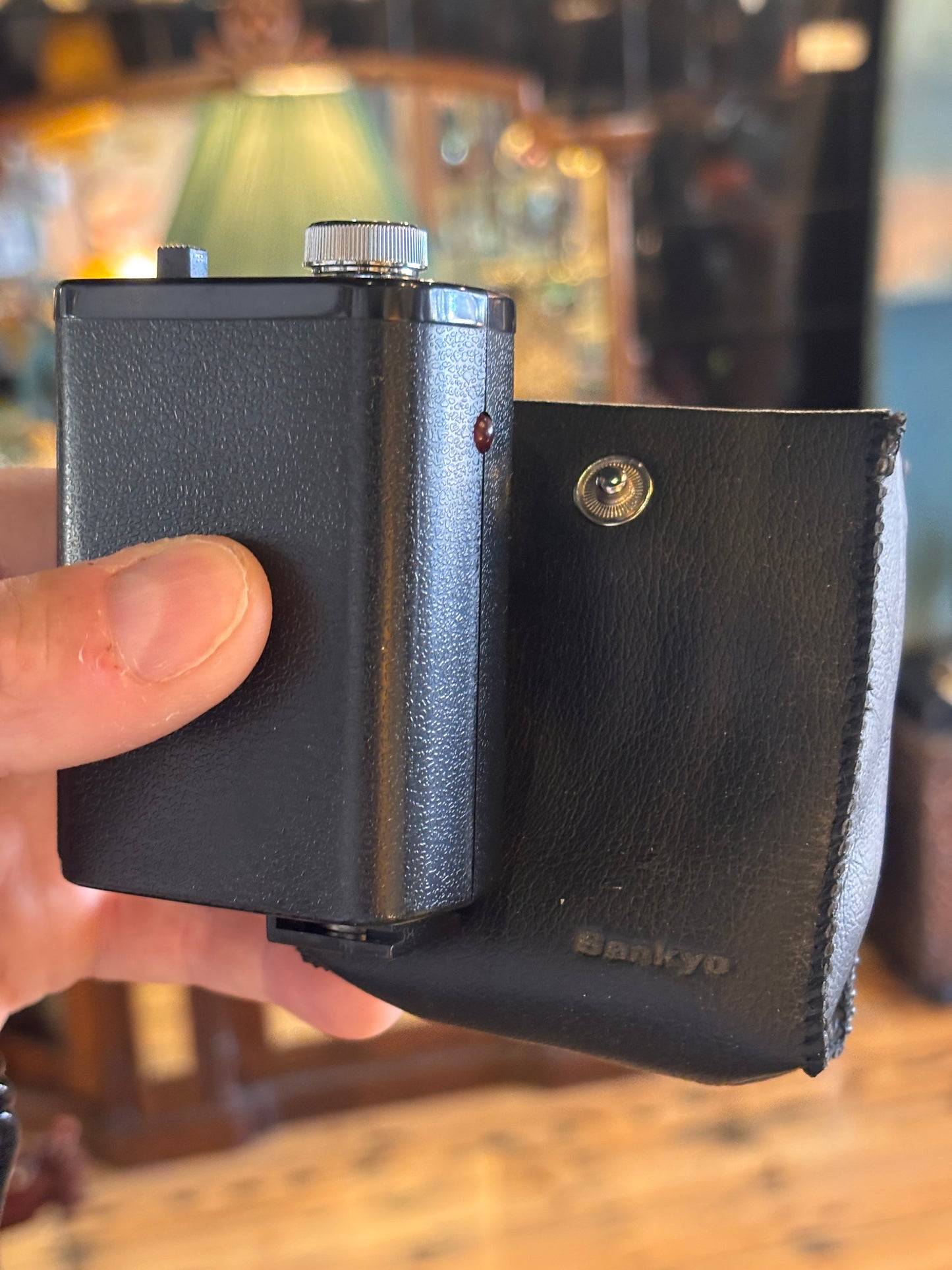 Vintage Sankyo Camera Self Timer with Original Soft Case – 1970s Electronic Shutter Timer