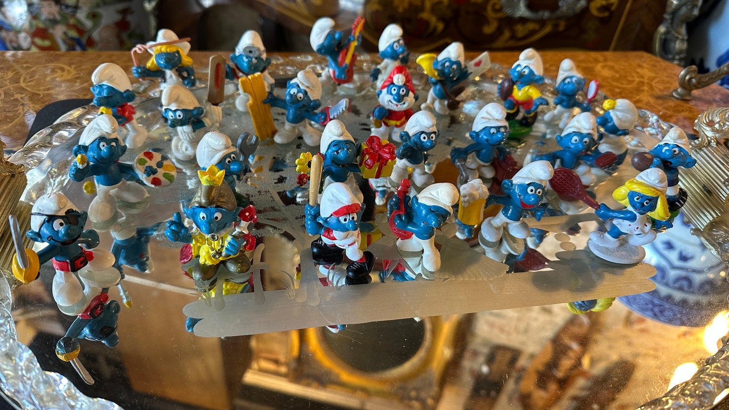Vintage Smurfs produced by Schleich - classic figurines (1970-80s)