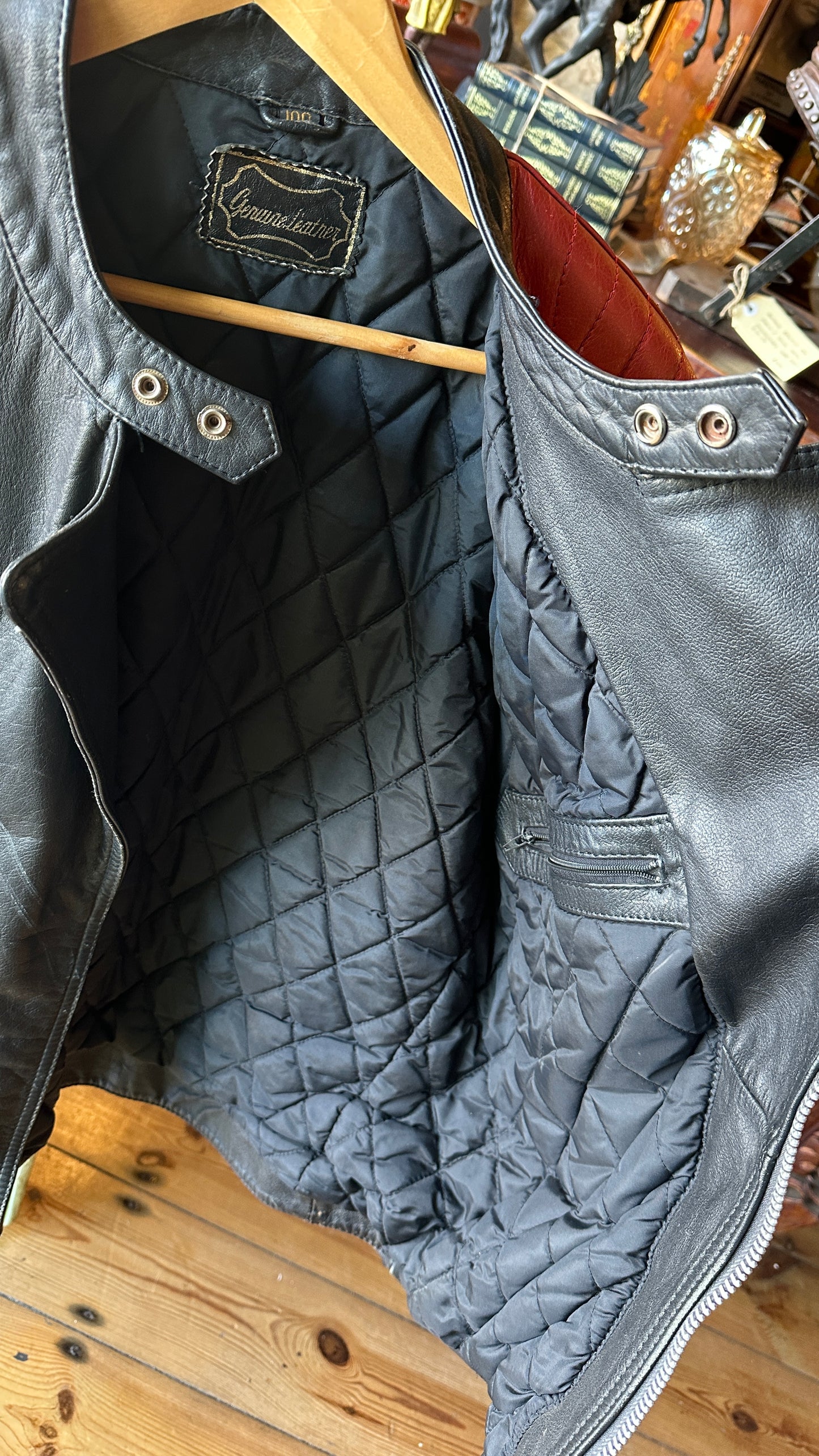 Vintage Leather Motorcycle Jacket