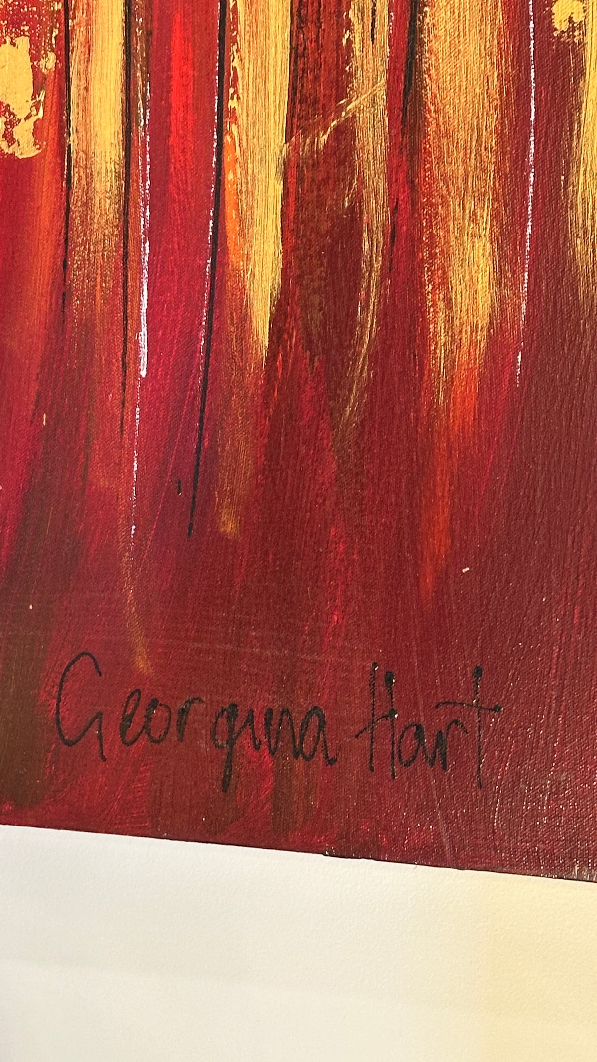 Large Oil Painting by Georgina Hart, original work signed