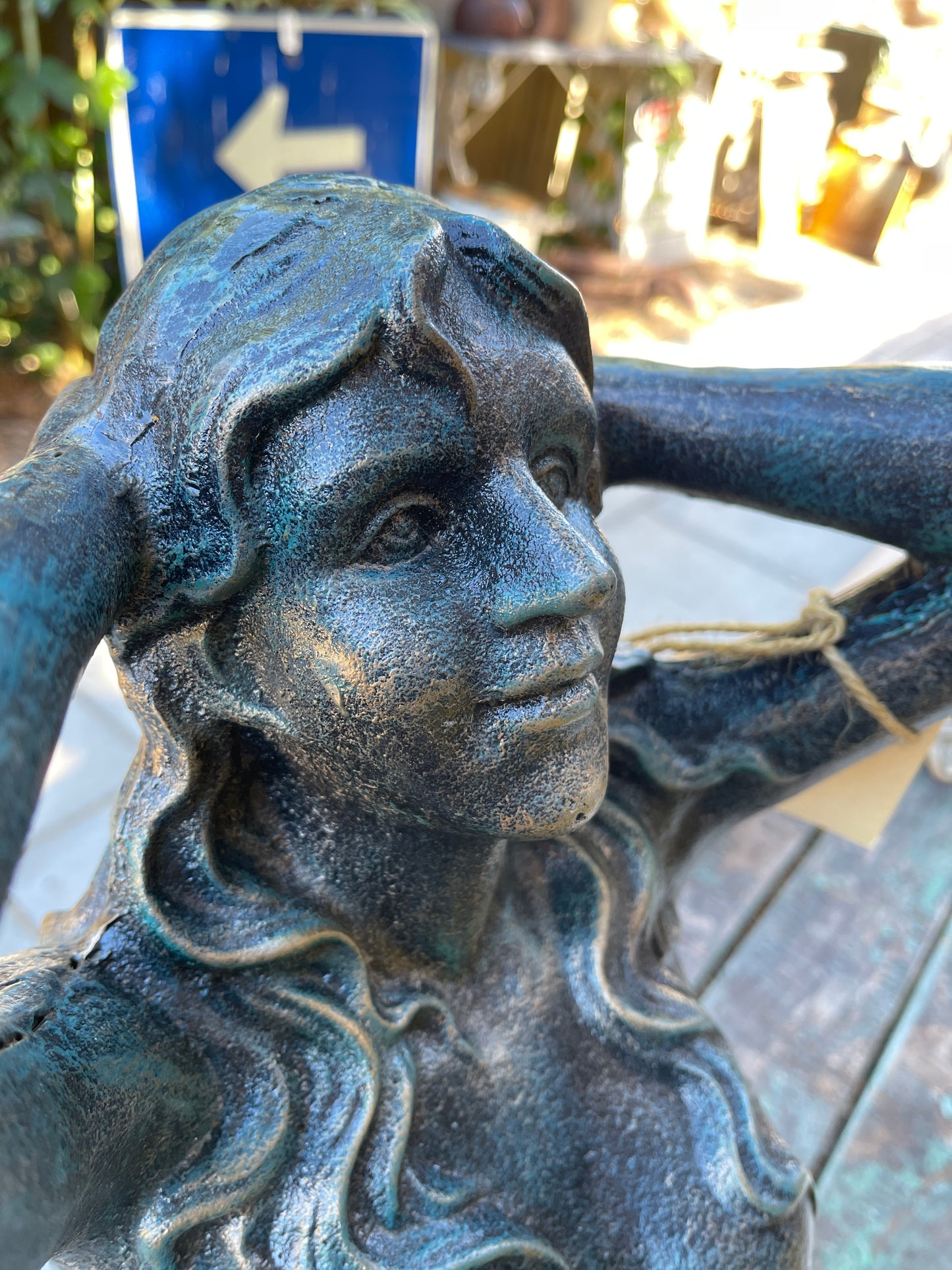 Heavy Cast Iron Mermaid Statue – Substantial and Elegant Design