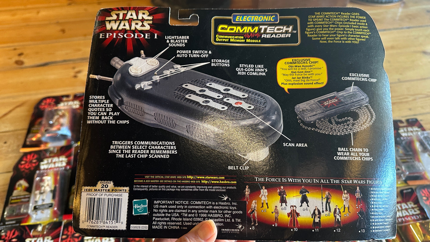 Vintage 1998 Star Wars: Episode I - The Phantom Menace Electronic CommTech Reader