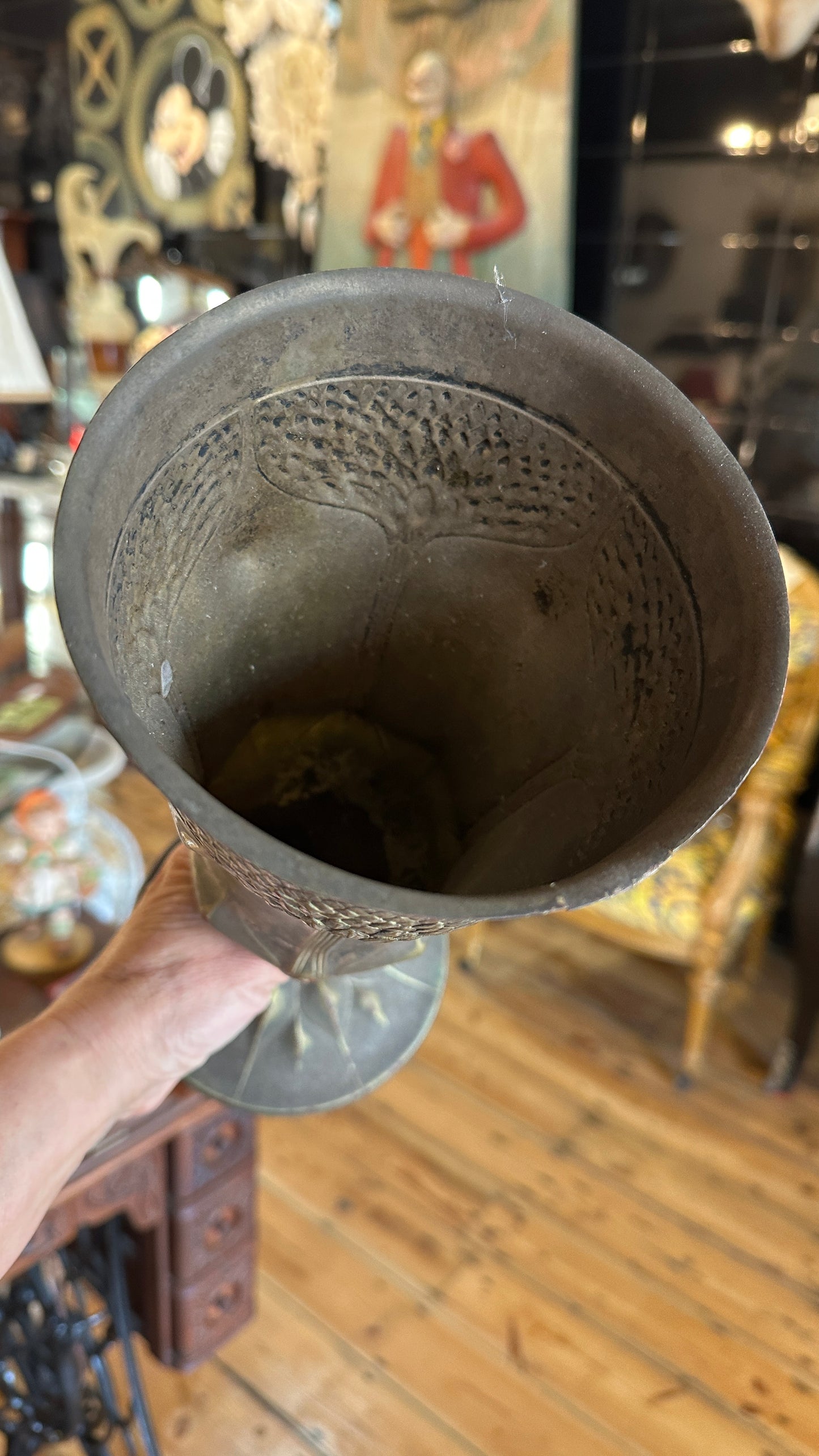 Antique German trophy or decorative urn commemorating a race from
1914