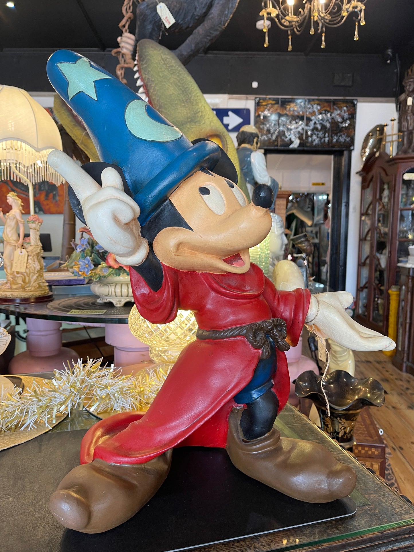 STOLEN!! Extremely Rare Vintage 1990s Mickey Mouse Sorcerer’s Apprentice Statue - Disney Collectable