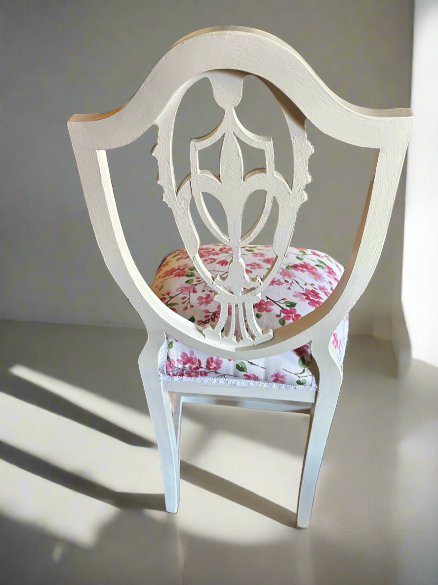 Pretty Vintage Shield Back Chair