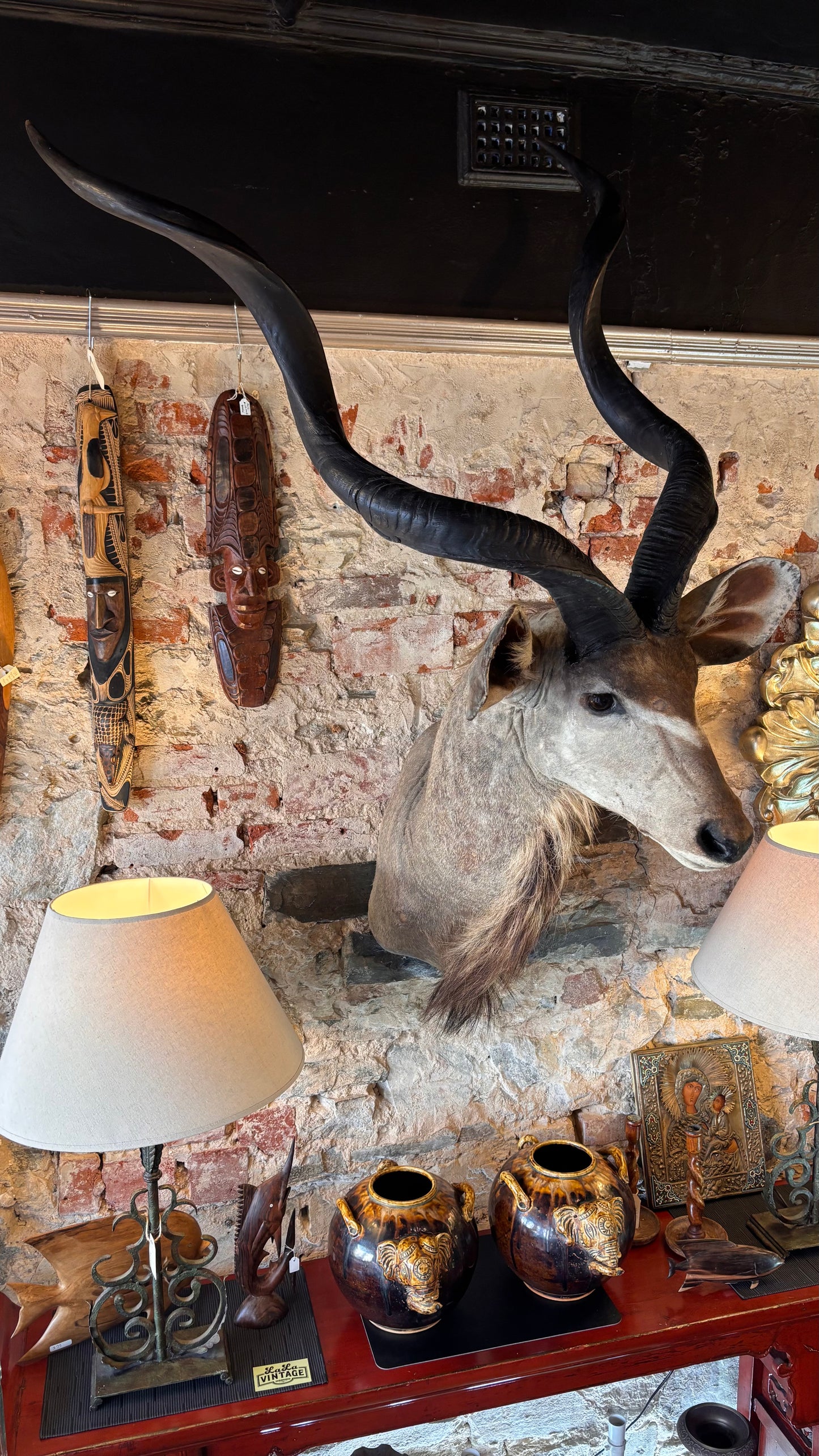 Taxidermy Kudu Shoulder Mount – 160cm Tall