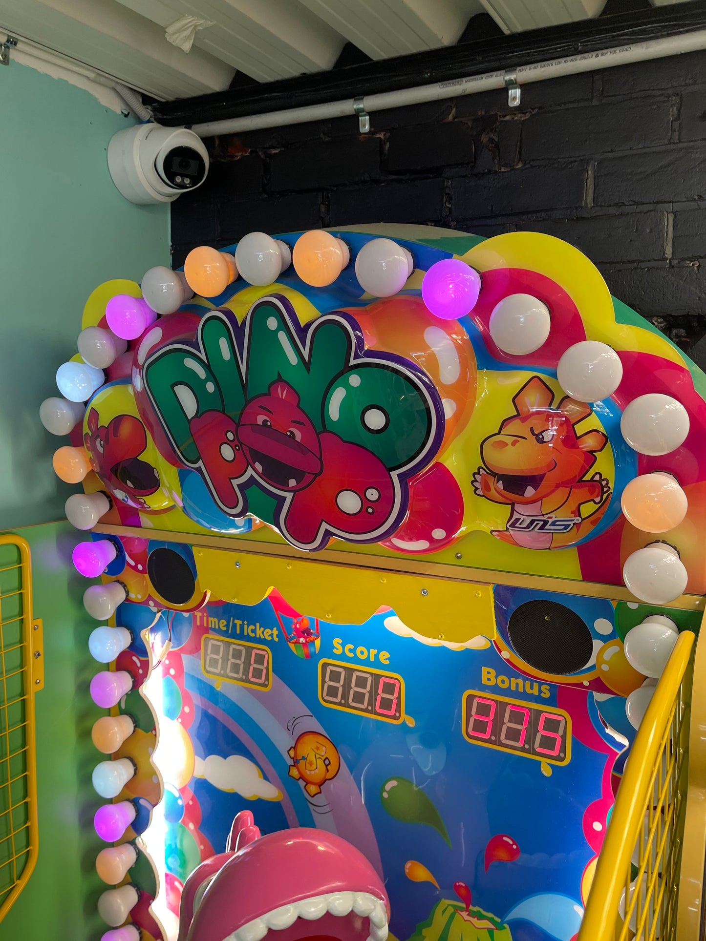 Dino Pop Arcade Machine (Ball Toss Game)