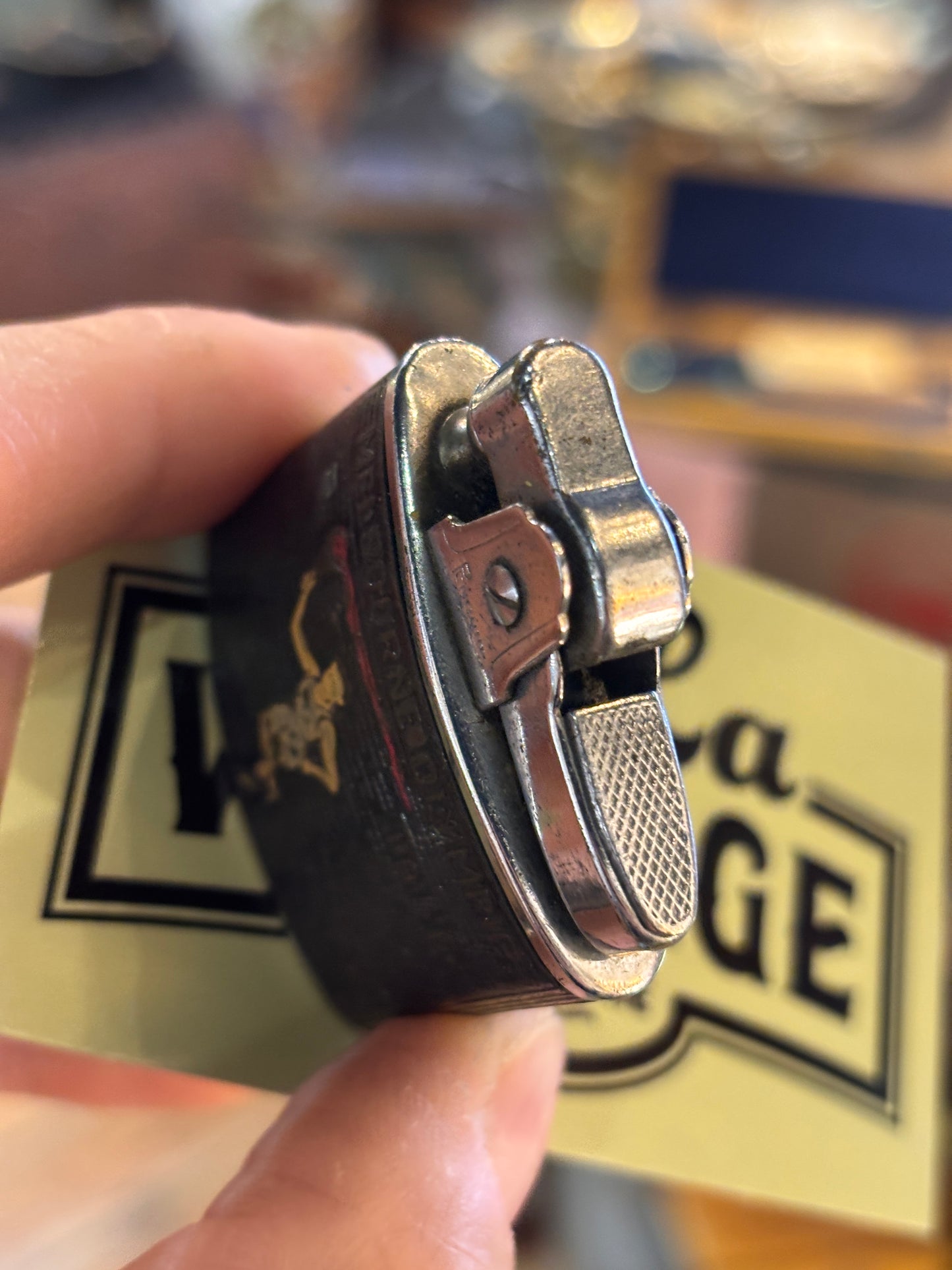 1956 Melbourne Olympics Penguin Superlative Lighter – Vintage Olympic Souvenir