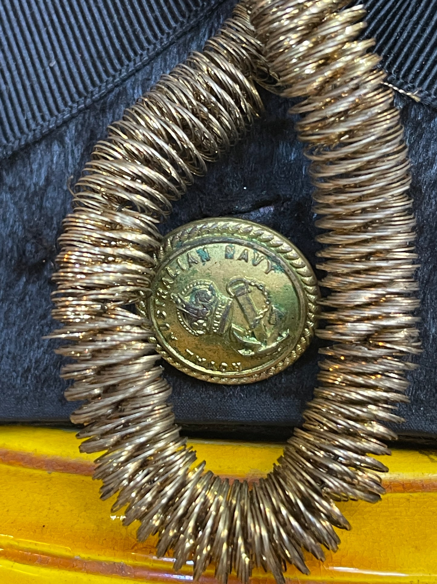 Early Australian Navy Bicorn Hat c.1860–1900 & Original Case – E. Cutler Military Tailor London