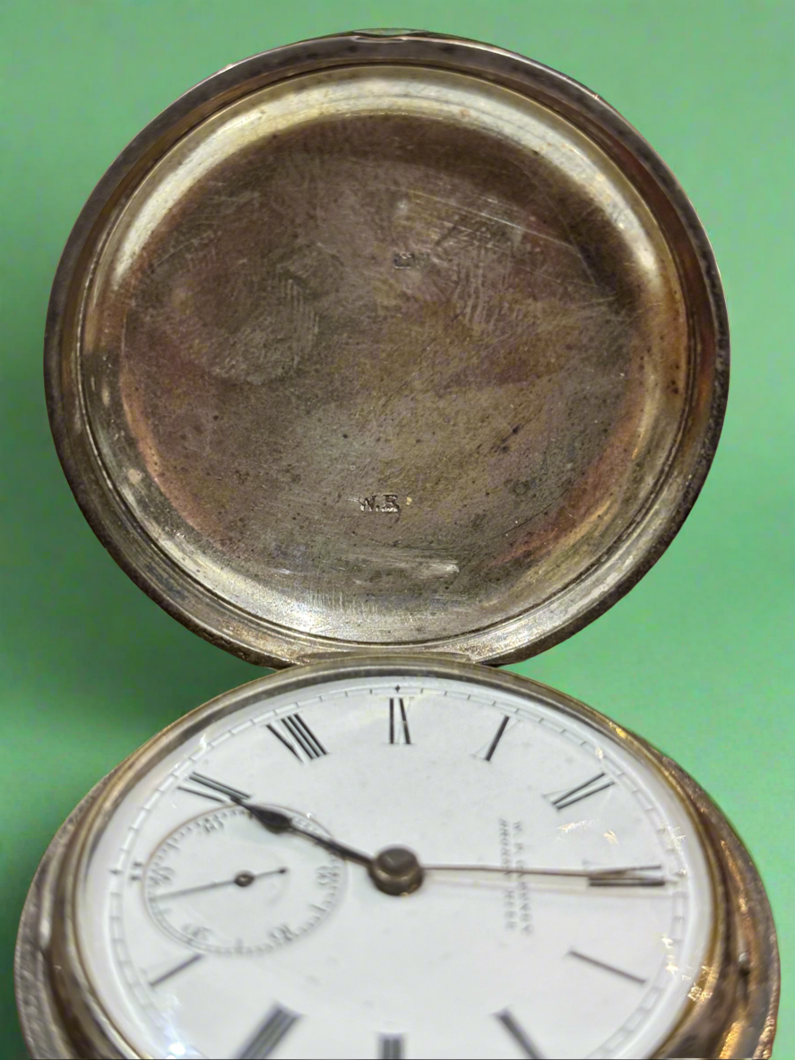 Victorian Sterling Silver Pocket Watch Birmingham 1887 W Ehrhardt