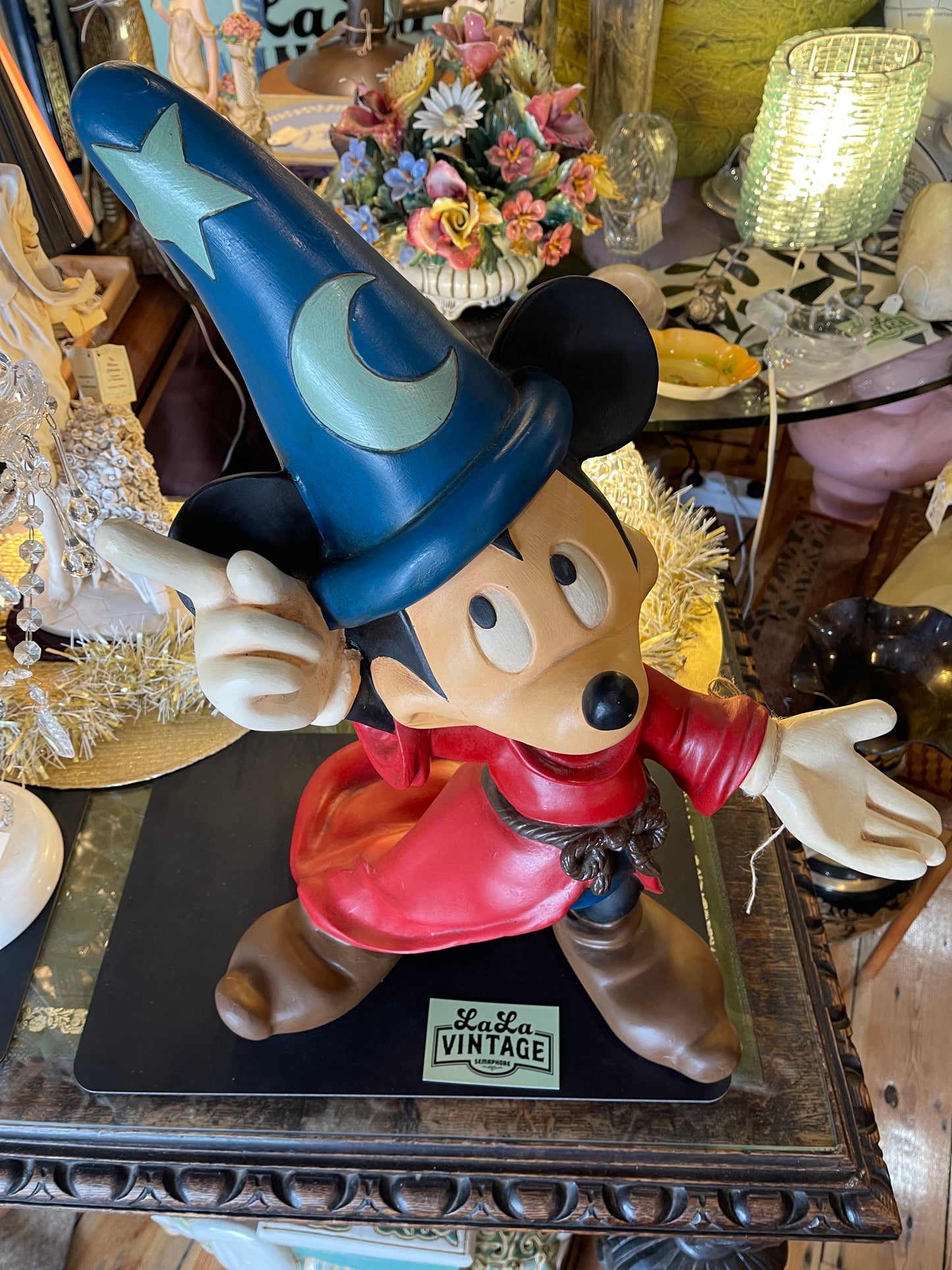 STOLEN!! Extremely Rare Vintage 1990s Mickey Mouse Sorcerer’s Apprentice Statue - Disney Collectable