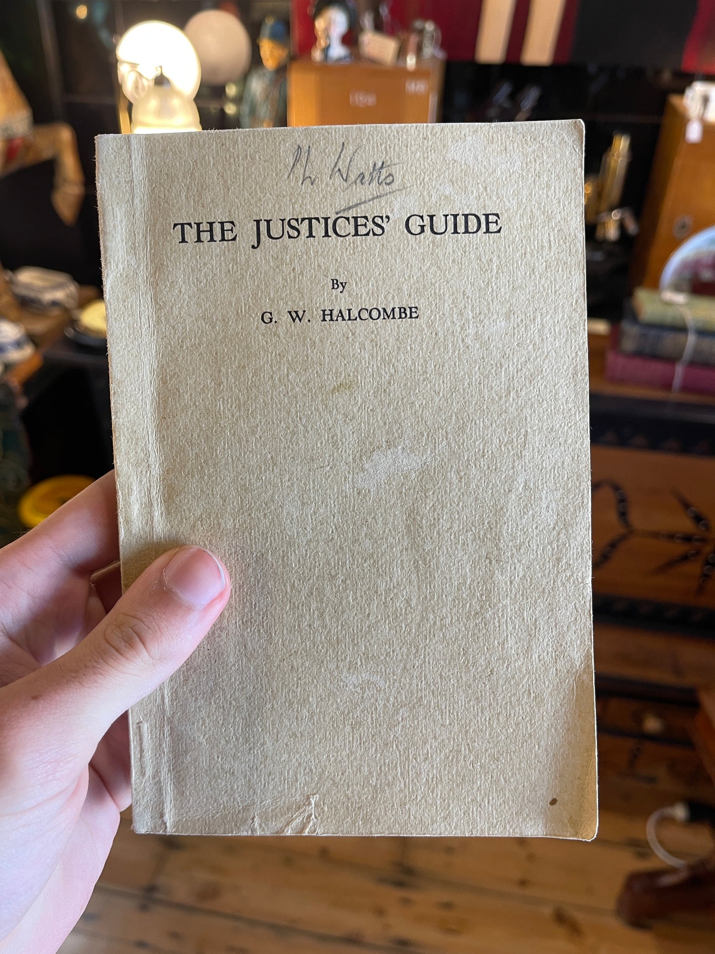 1937 The Justices’ Guide by Guy W. Halcombe - South Australian Law Reference Book