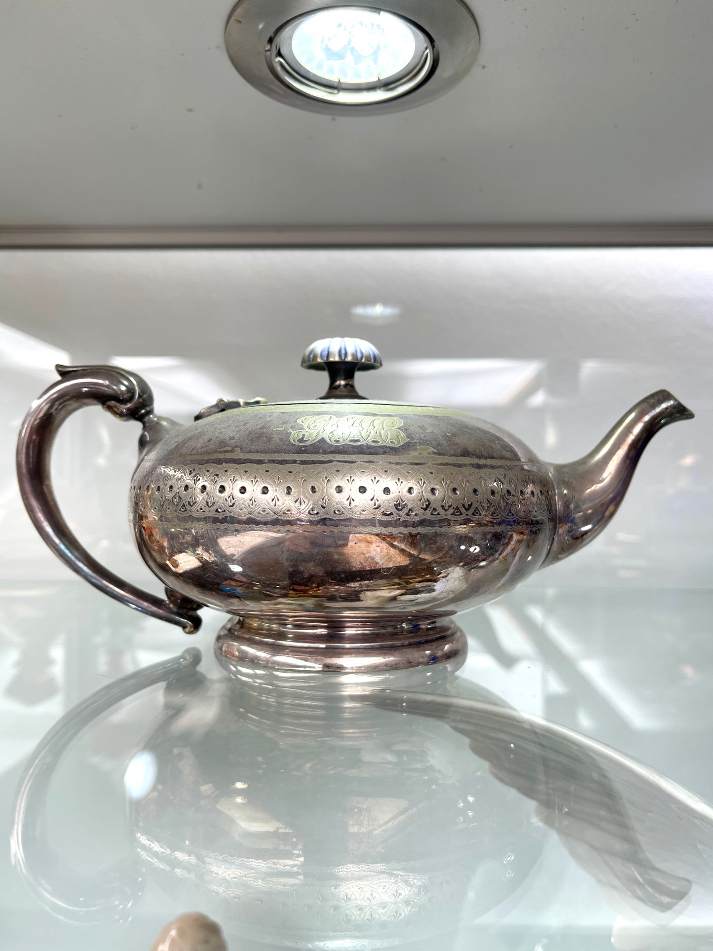 Antique c.1900s Elkington & Co. Silver Plated Teapot