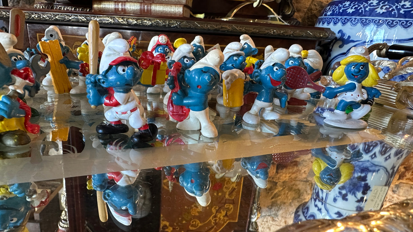 Vintage Smurfs produced by Schleich - classic figurines (1970-80s)