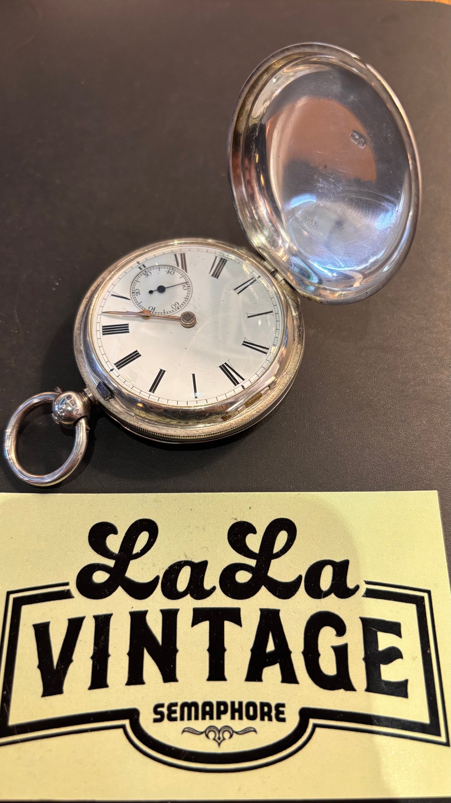 Antique 1890 Sterling Silver Pocket Watch – Birmingham Hallmarked, W.E. Maker – Untested, No Key