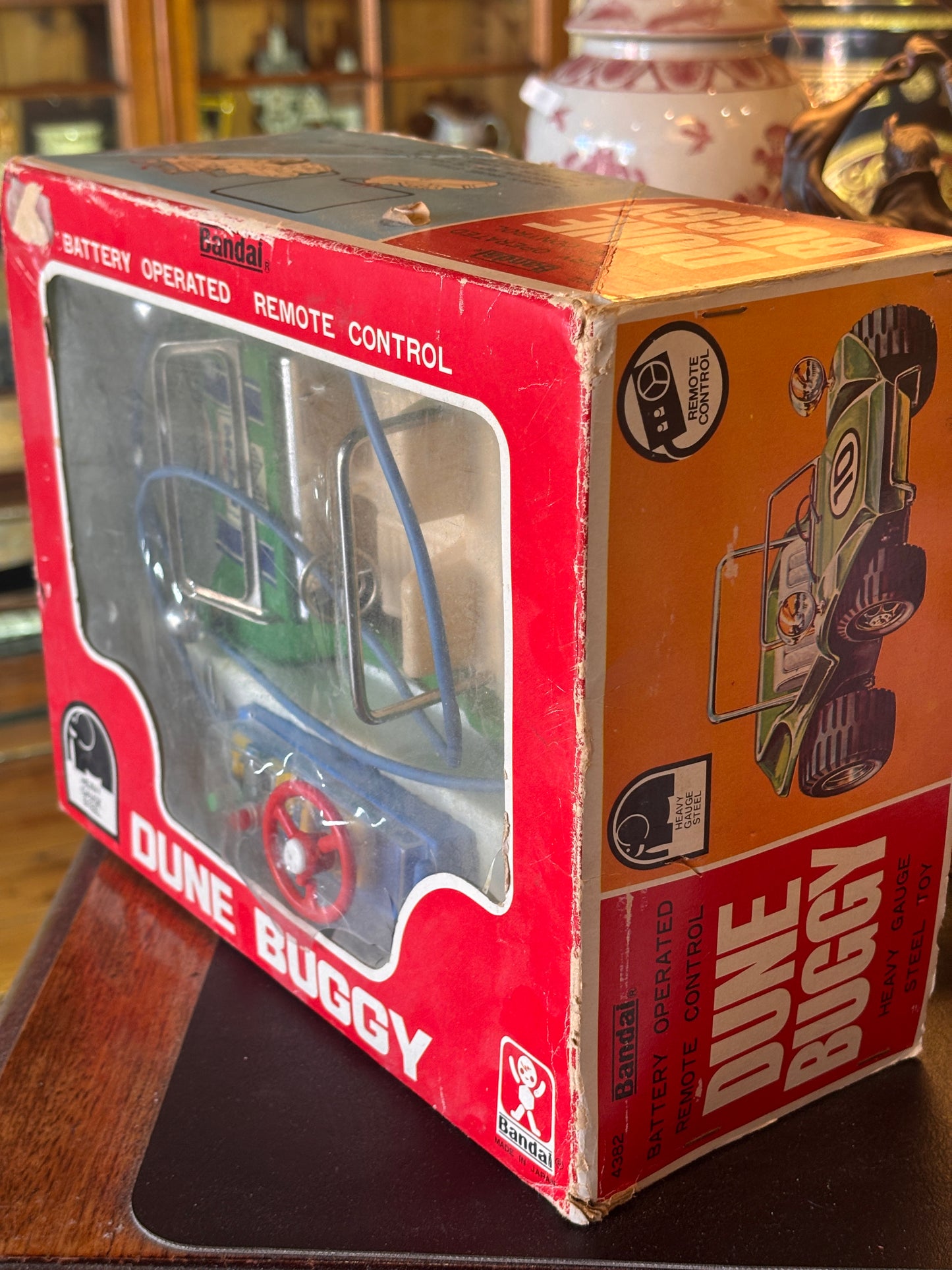 Vintage 1970s Bandai Dune Buggy Remote Control Car – Battery Operated – Made in Japan – Boxed Steel Toy – Untested