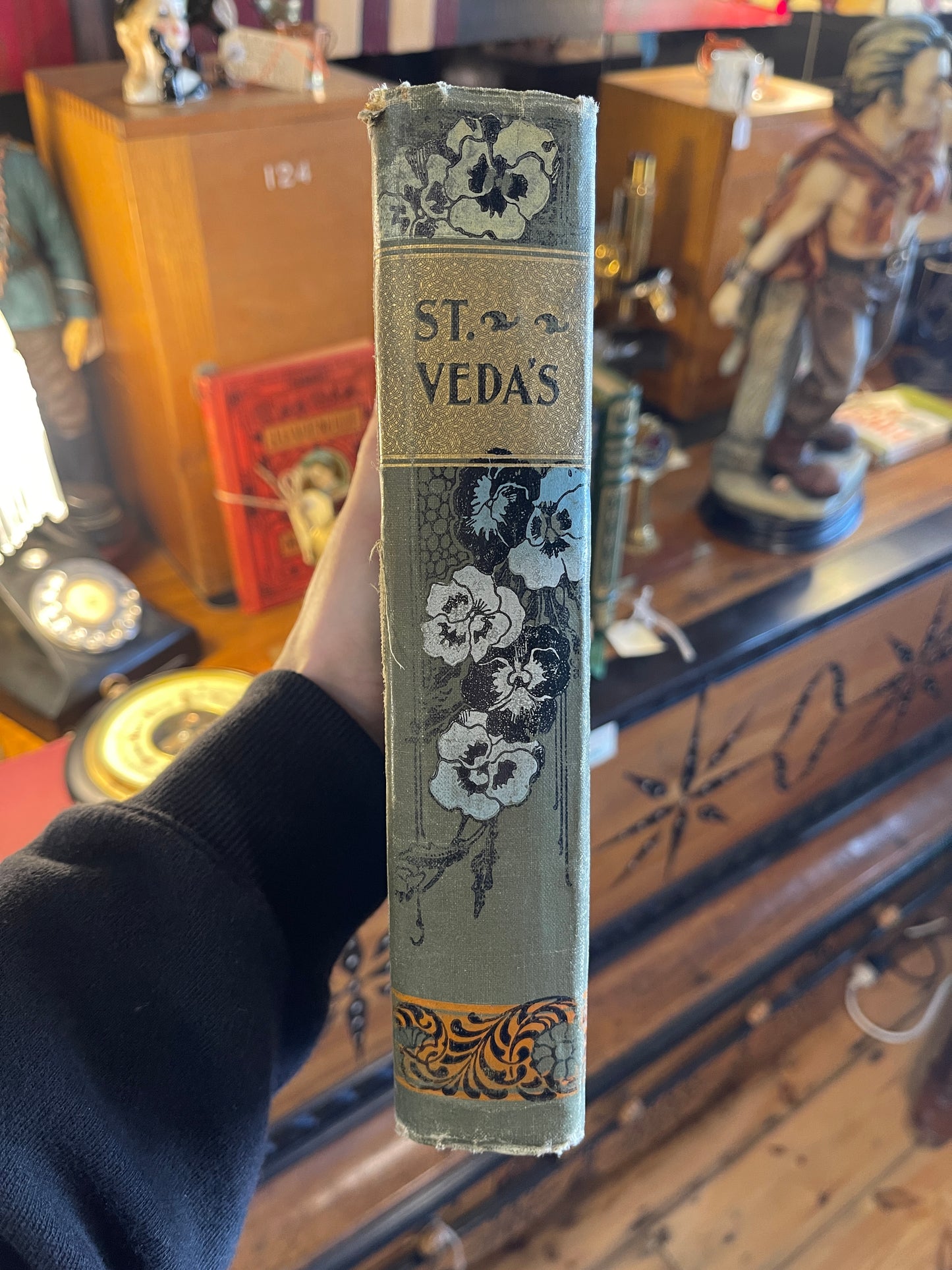 St. Veda’s by Annie S. Swan - Antique Book with Gilt Gold Embossing - Circa 1890s