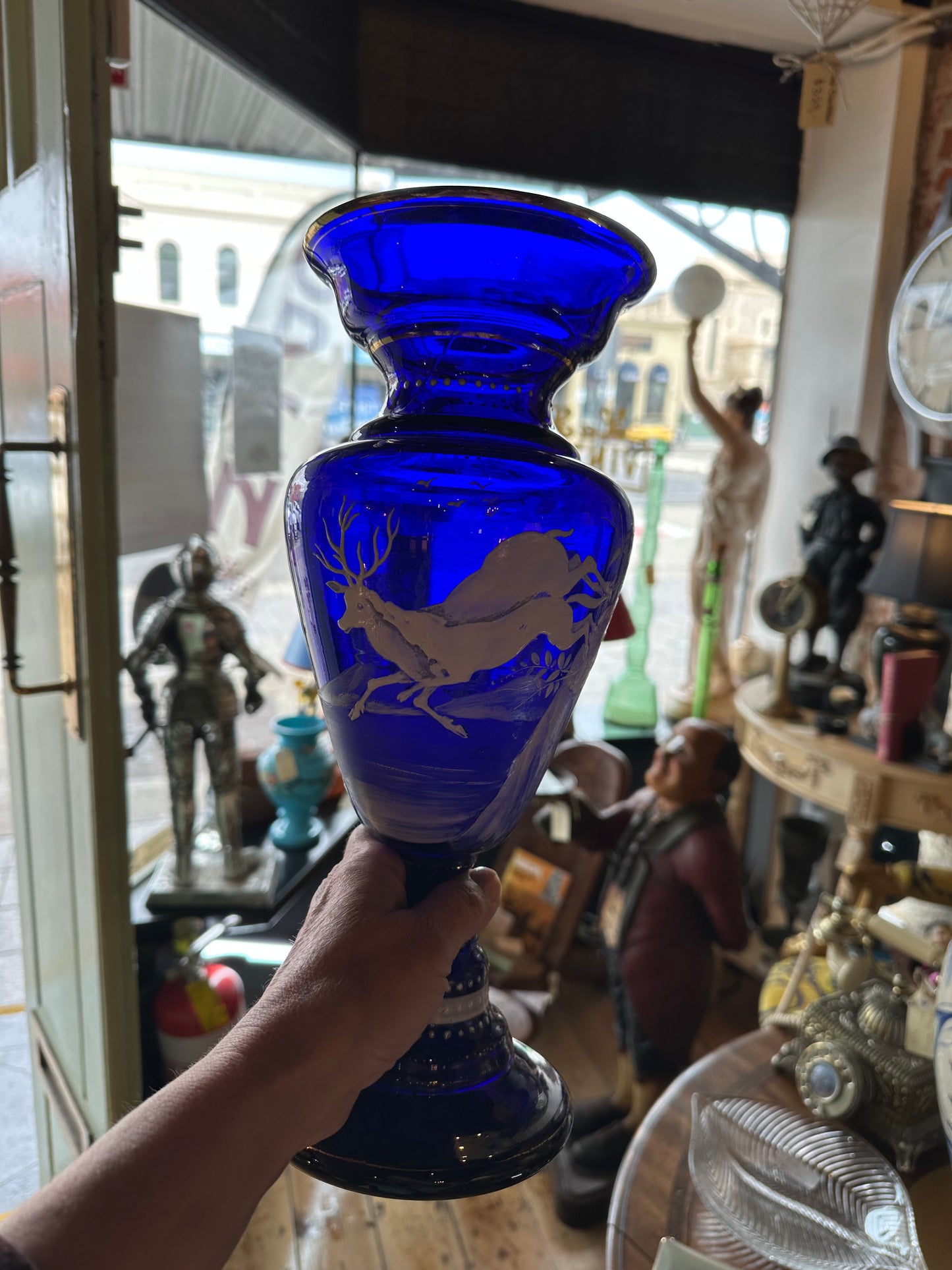 Antique Mary Gregory Vases (PAIR)