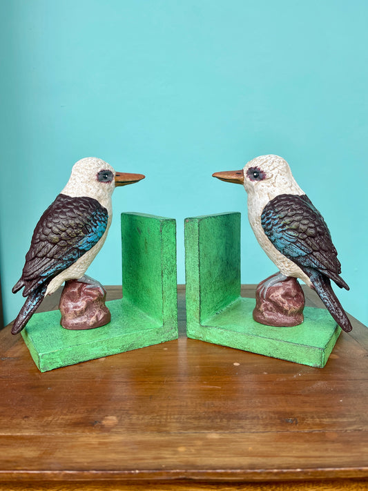 Cast Iron Kookaburra Bird Bookends