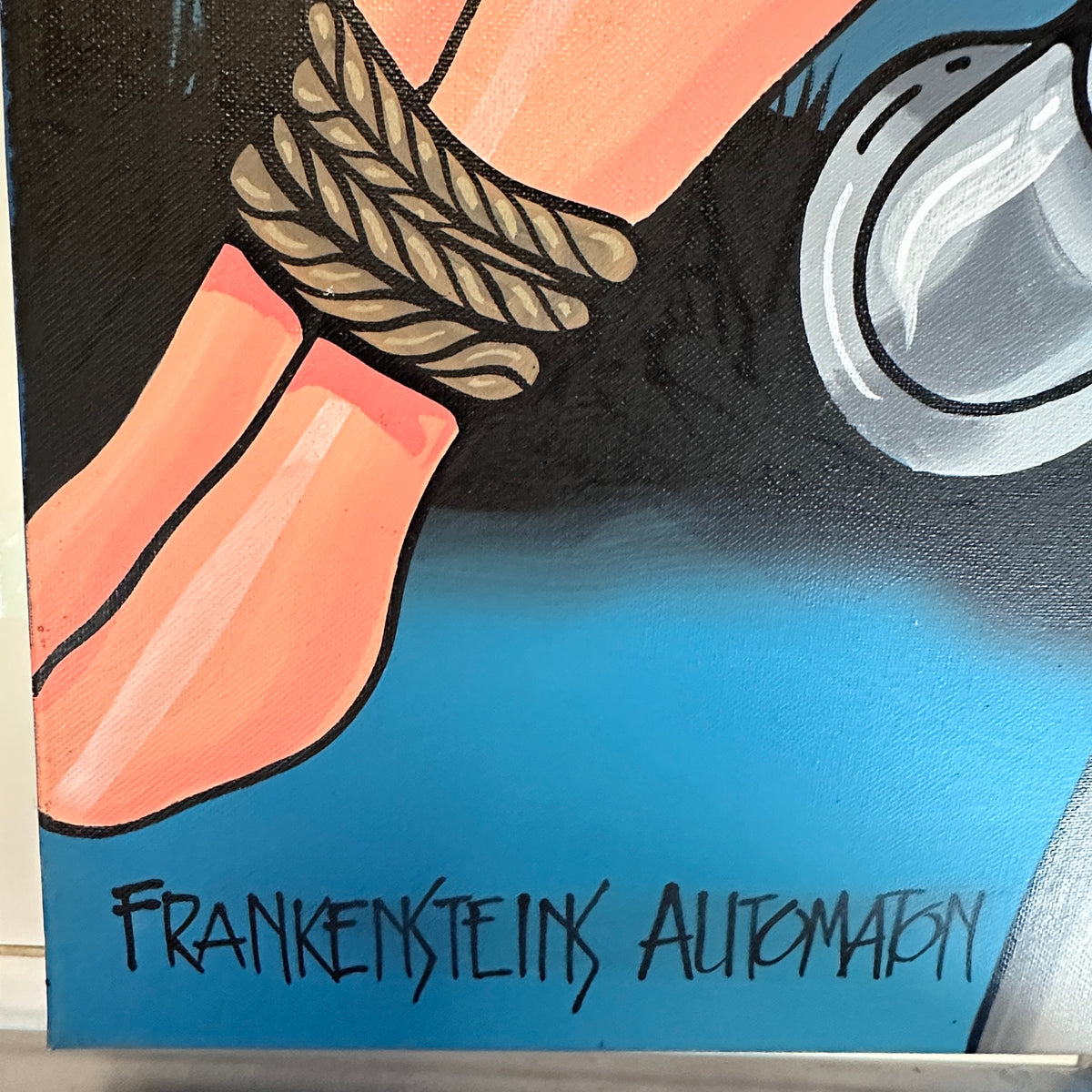 Original painting “Frankensteins Automaton” by Graham Shaw, 2018