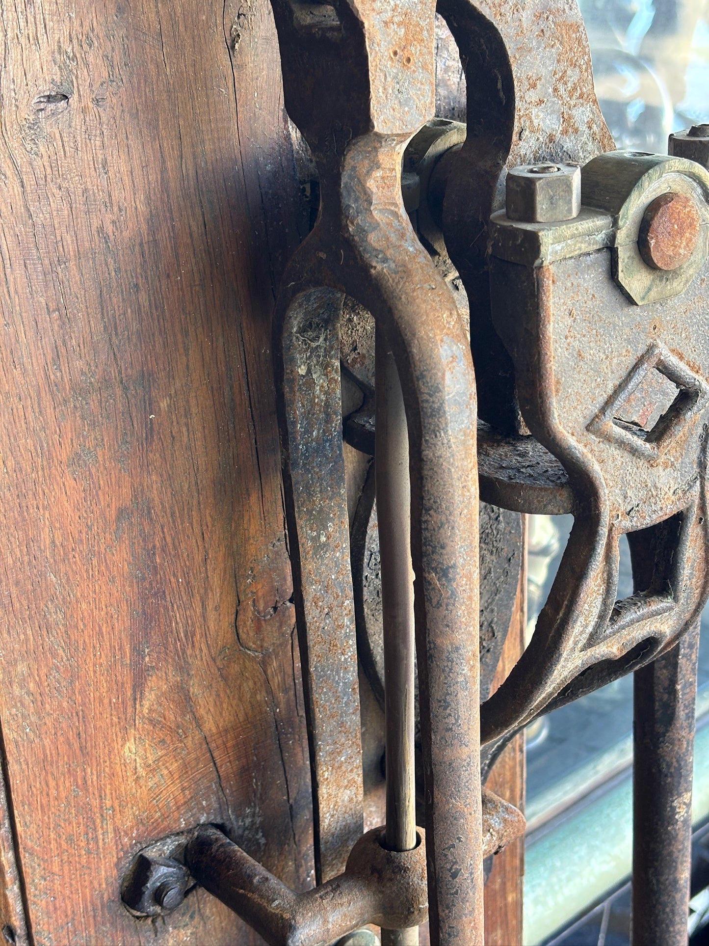Antique Wall-Mounted Copper & Brass Water Pump (Circa 1900)