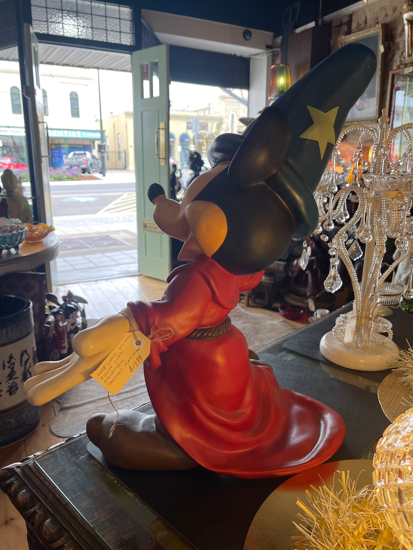 STOLEN!! Extremely Rare Vintage 1990s Mickey Mouse Sorcerer’s Apprentice Statue - Disney Collectable